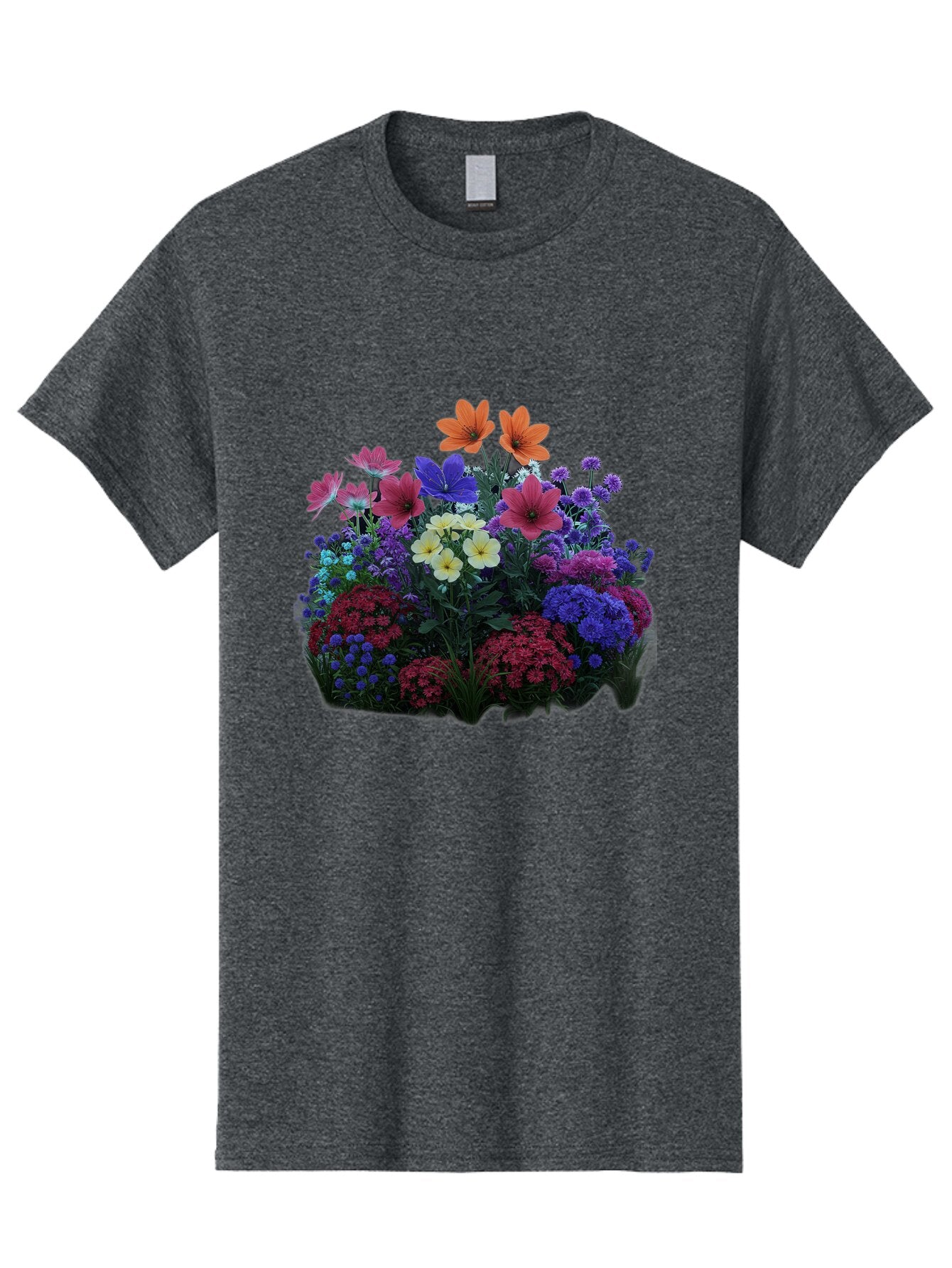 Multicolored-Flowers Men'S Graphic Tee, 100% Cotton, Comfortable Casual Summer Wear, Machine Washable, Vintage Camera, Old Camera, Antique Camera, Black Camera, Classic Photography, Photography Equipment, Nostalgic Device, Film Camera, Bao683 5