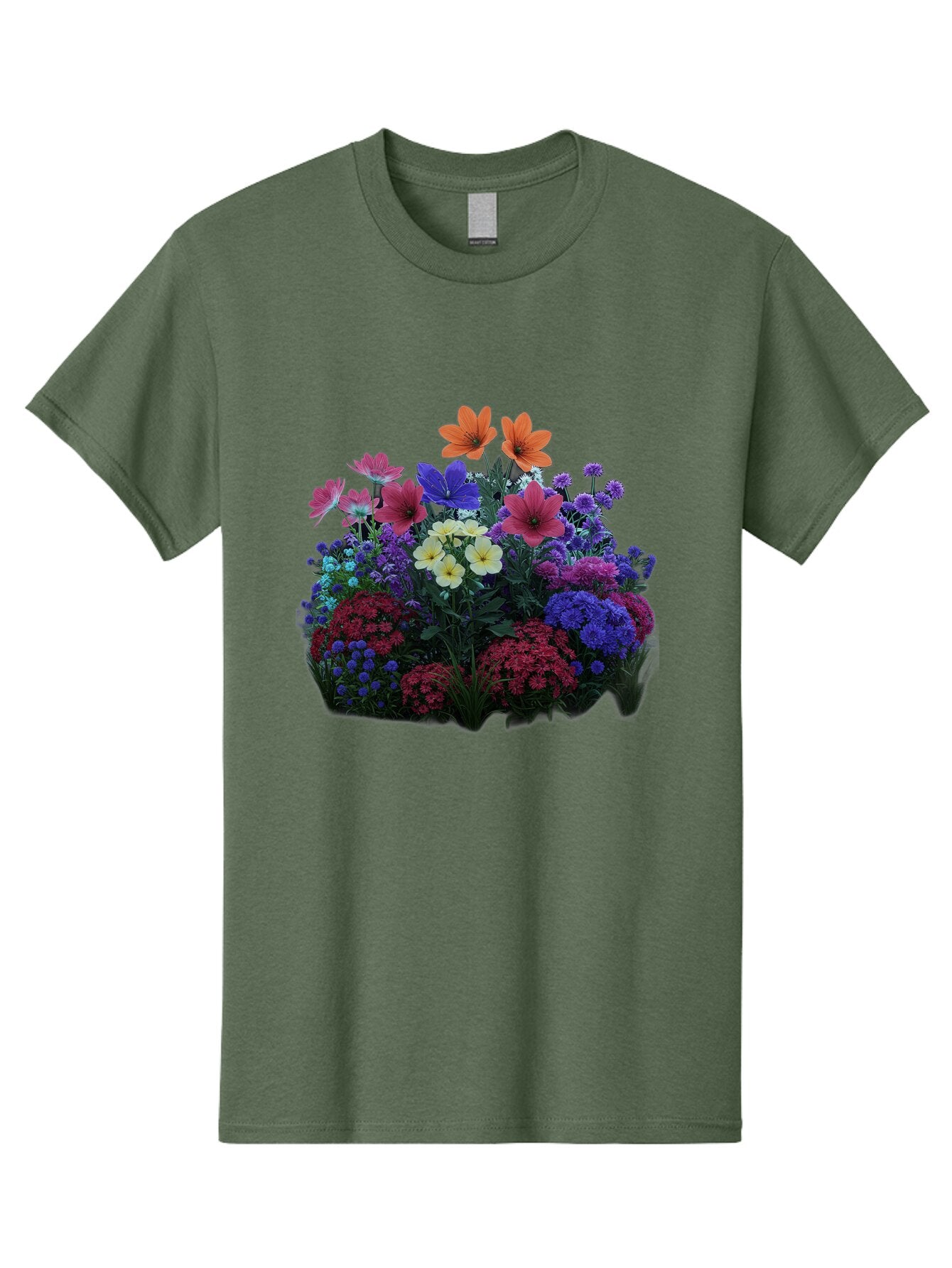 Multicolored-Flowers Men'S Graphic Tee, 100% Cotton, Comfortable Casual Summer Wear, Machine Washable, Vintage Camera, Old Camera, Antique Camera, Black Camera, Classic Photography, Photography Equipment, Nostalgic Device, Film Camera, Bao683 3