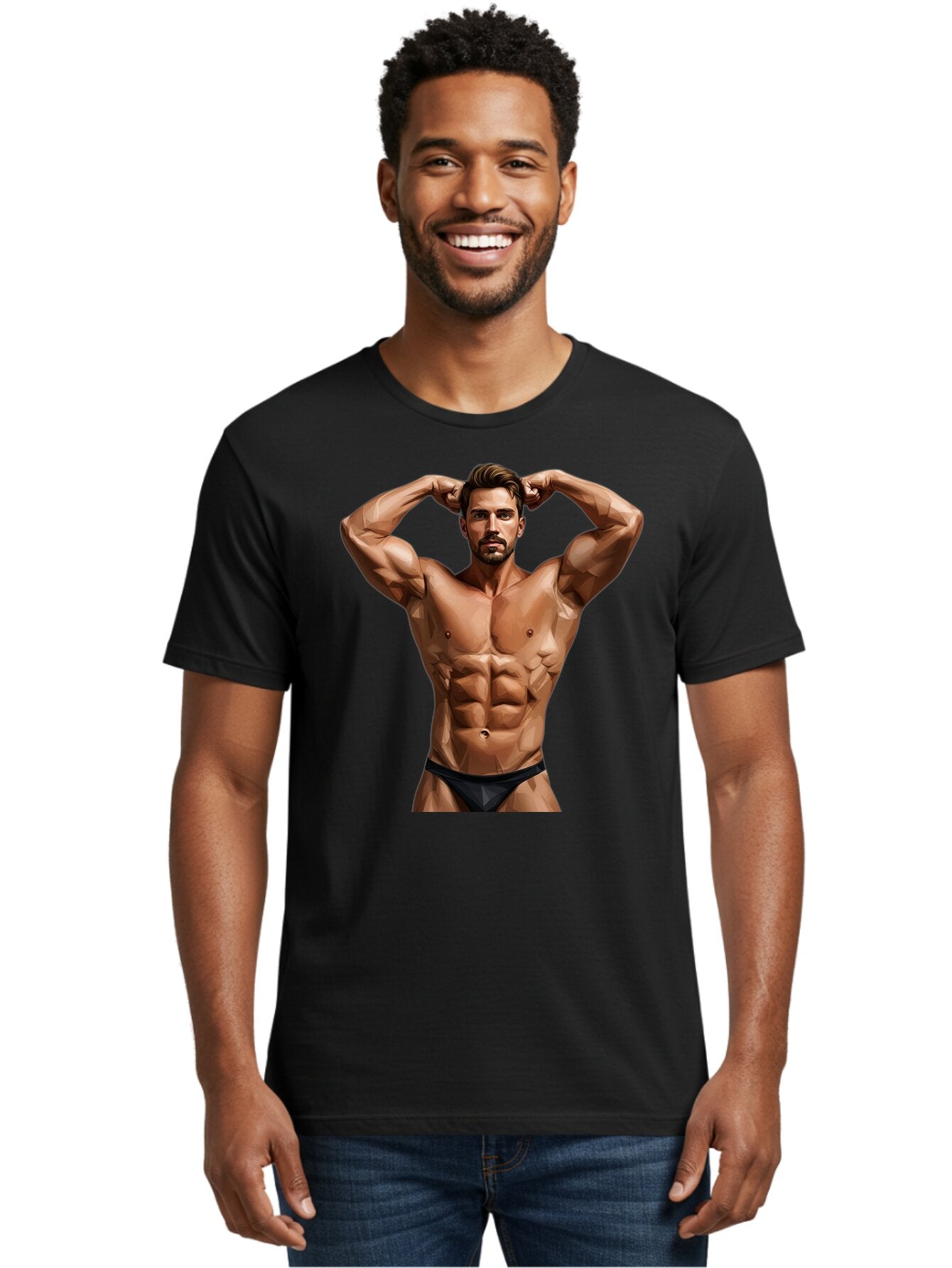 Muscular-Man-1 Men'S Graphic Tee, 100% Cotton, Comfortable Casual Summer Wear, Machine Washable, Vintage Camera, Old Camera, Antique Camera, Black Camera, Classic Photography, Photography Equipment, Nostalgic Device, Film Camera, Camera Art Bao684 28