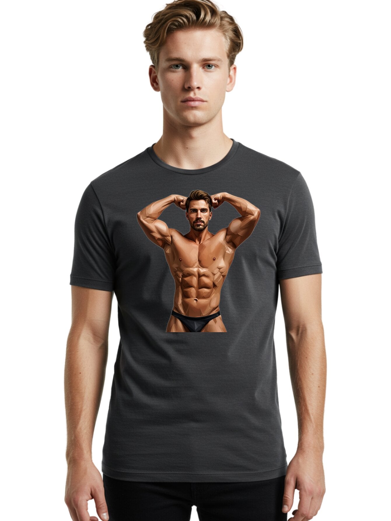 Muscular-Man-1 Men'S Graphic Tee, 100% Cotton, Comfortable Casual Summer Wear, Machine Washable, Vintage Camera, Old Camera, Antique Camera, Black Camera, Classic Photography, Photography Equipment, Nostalgic Device, Film Camera, Camera Art Bao684 25