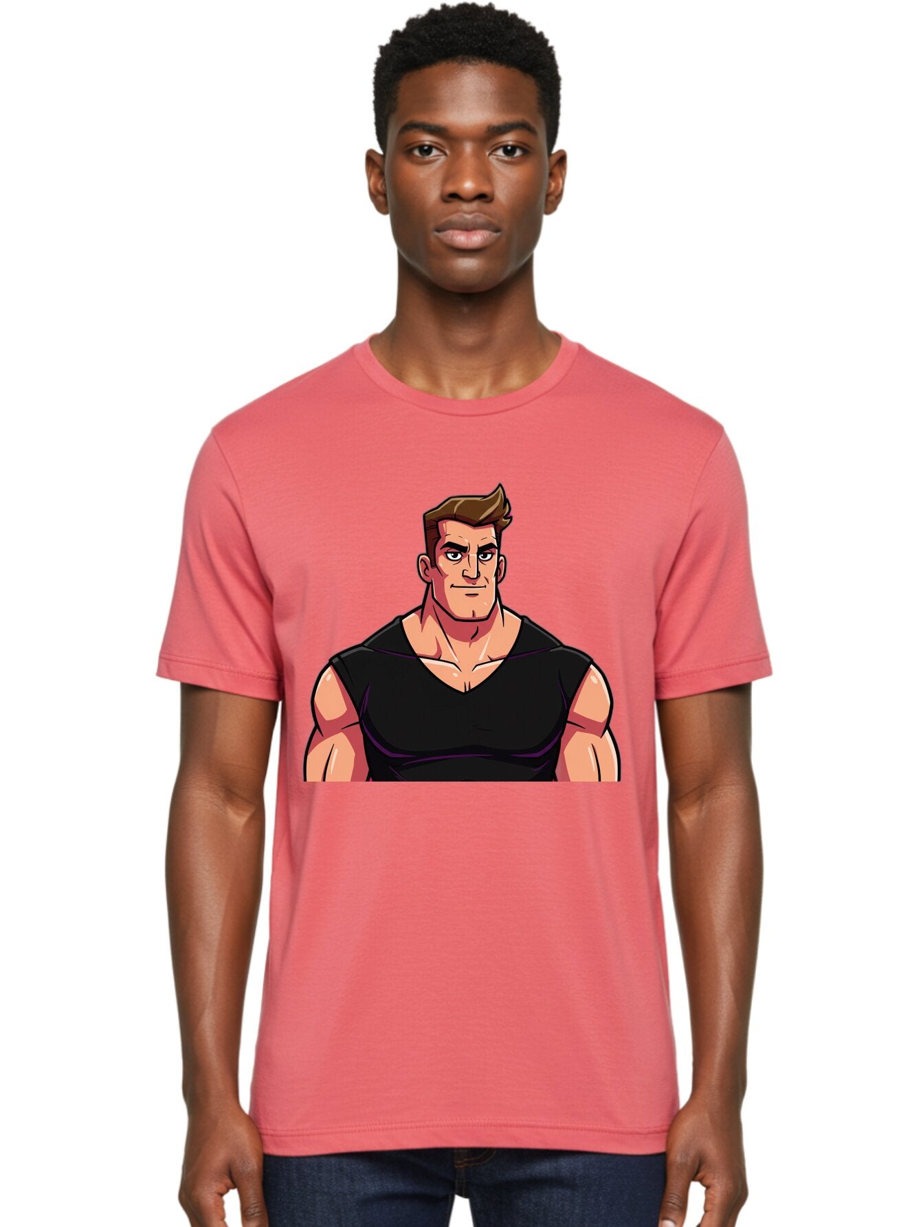 Muscular-Man Men'S Graphic Tee, 100% Cotton, Comfortable Casual Summer Wear, Machine Washable, Vintage Camera, Old Camera, Antique Camera, Black Camera, Classic Photography, Photography Equipment, Nostalgic Device, Film Camera, Camera Art Bao685 24