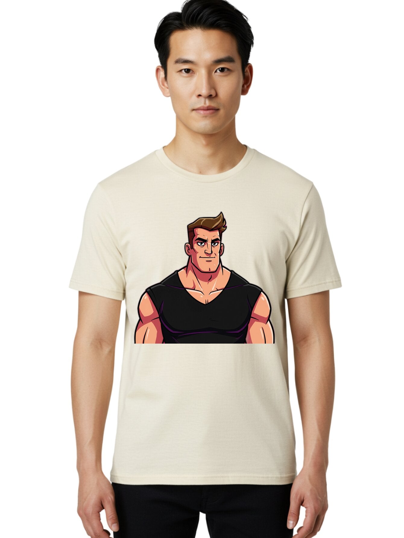 Muscular-Man Men'S Graphic Tee, 100% Cotton, Comfortable Casual Summer Wear, Machine Washable, Vintage Camera, Old Camera, Antique Camera, Black Camera, Classic Photography, Photography Equipment, Nostalgic Device, Film Camera, Camera Art Bao685 27