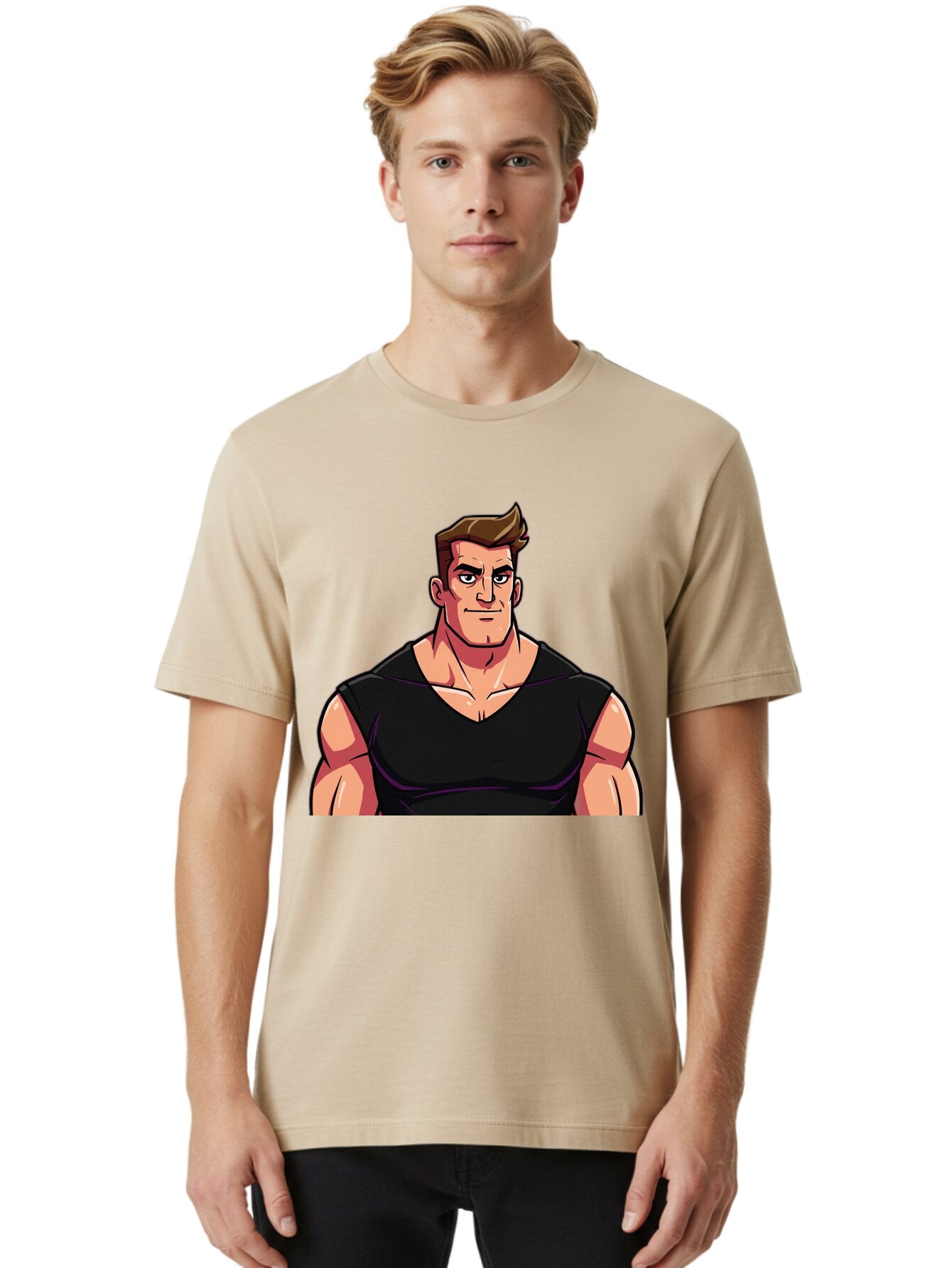 Muscular-Man Men'S Graphic Tee, 100% Cotton, Comfortable Casual Summer Wear, Machine Washable, Vintage Camera, Old Camera, Antique Camera, Black Camera, Classic Photography, Photography Equipment, Nostalgic Device, Film Camera, Camera Art Bao685 29