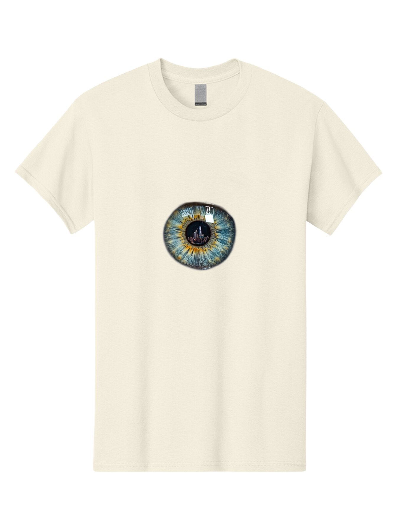 New-York-City-Skyline-Eye Men'S Graphic Tee, 100% Cotton, Comfortable Casual Summer Wear, Machine Washable, Vintage Camera, Old Camera, Antique Camera, Black Camera, Classic Photography, Photography Equipment, Nostalgic Device, Film Camera, Bao694 6