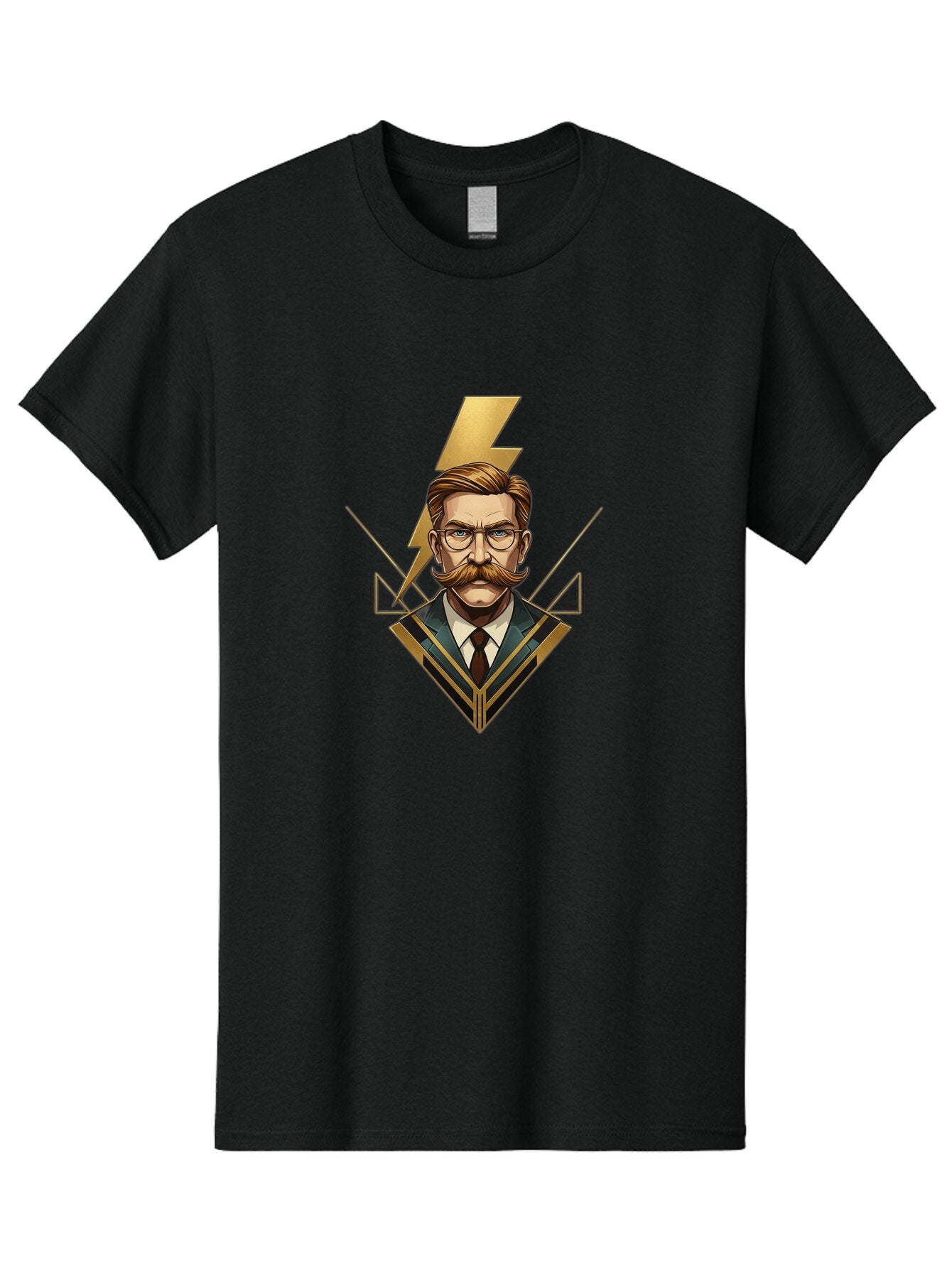 Nikola-Tesla-Portrait Men'S Graphic Tee, 100% Cotton, Comfortable Casual Summer Wear, Machine Washable, Vintage Camera, Old Camera, Antique Camera, Black Camera, Classic Photography, Photography Equipment, Nostalgic Device, Film Camera, Bao695