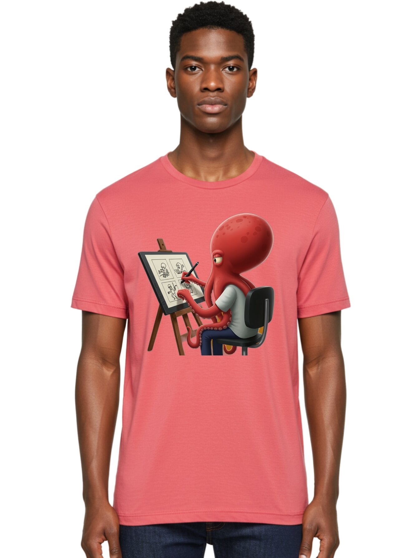 Octopus-Artist Men'S Graphic Tee, 100% Cotton, Comfortable Casual Summer Wear, Machine Washable, Vintage Camera, Old Camera, Antique Camera, Black Camera, Classic Photography, Photography Equipment, Nostalgic Device, Film Camera, Camera Art Bao700 27