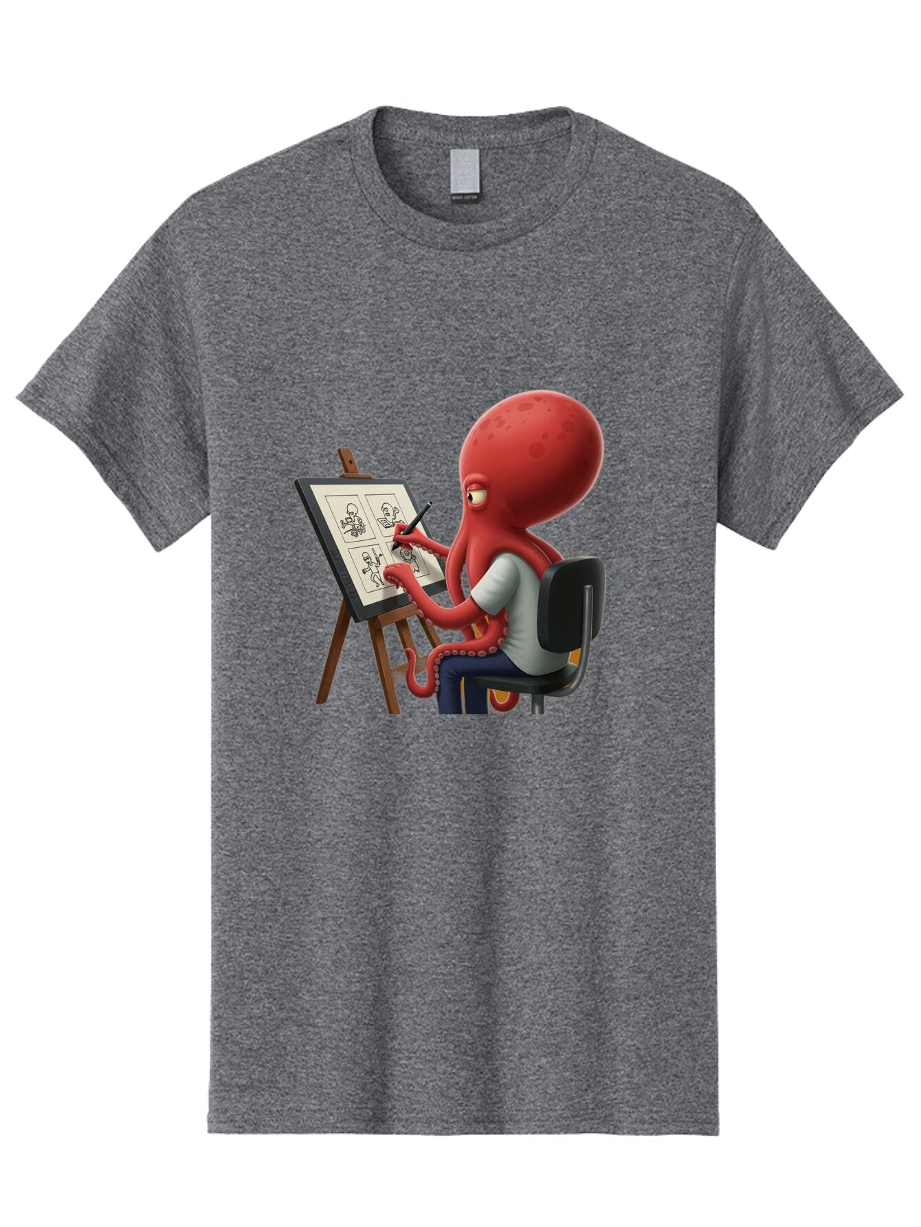 Octopus-Artist Men'S Graphic Tee, 100% Cotton, Comfortable Casual Summer Wear, Machine Washable, Vintage Camera, Old Camera, Antique Camera, Black Camera, Classic Photography, Photography Equipment, Nostalgic Device, Film Camera, Camera Art Bao700 10
