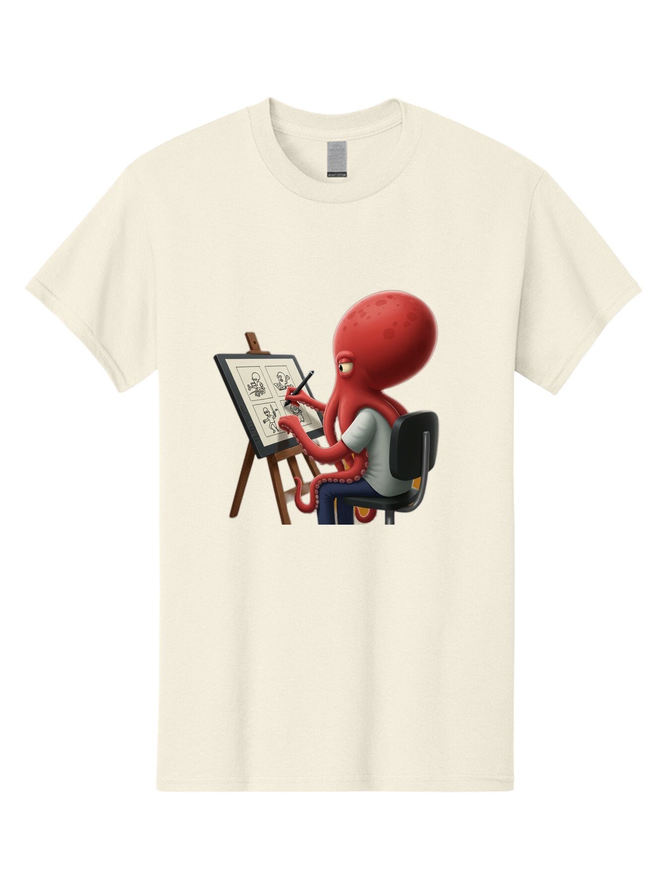 Octopus-Artist Men'S Graphic Tee, 100% Cotton, Comfortable Casual Summer Wear, Machine Washable, Vintage Camera, Old Camera, Antique Camera, Black Camera, Classic Photography, Photography Equipment, Nostalgic Device, Film Camera, Camera Art Bao700 8