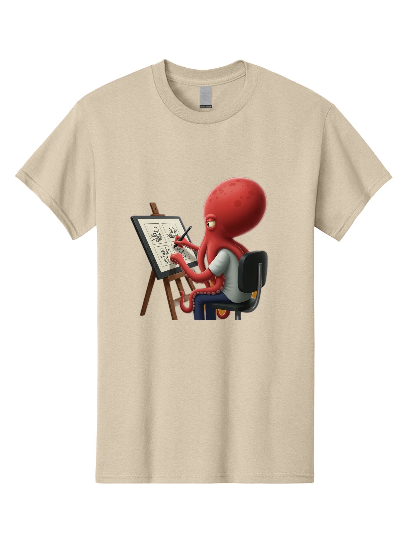 Octopus-Artist Men'S Graphic Tee, 100% Cotton, Comfortable Casual Summer Wear, Machine Washable, Vintage Camera, Old Camera, Antique Camera, Black Camera, Classic Photography, Photography Equipment, Nostalgic Device, Film Camera, Camera Art Bao700 14