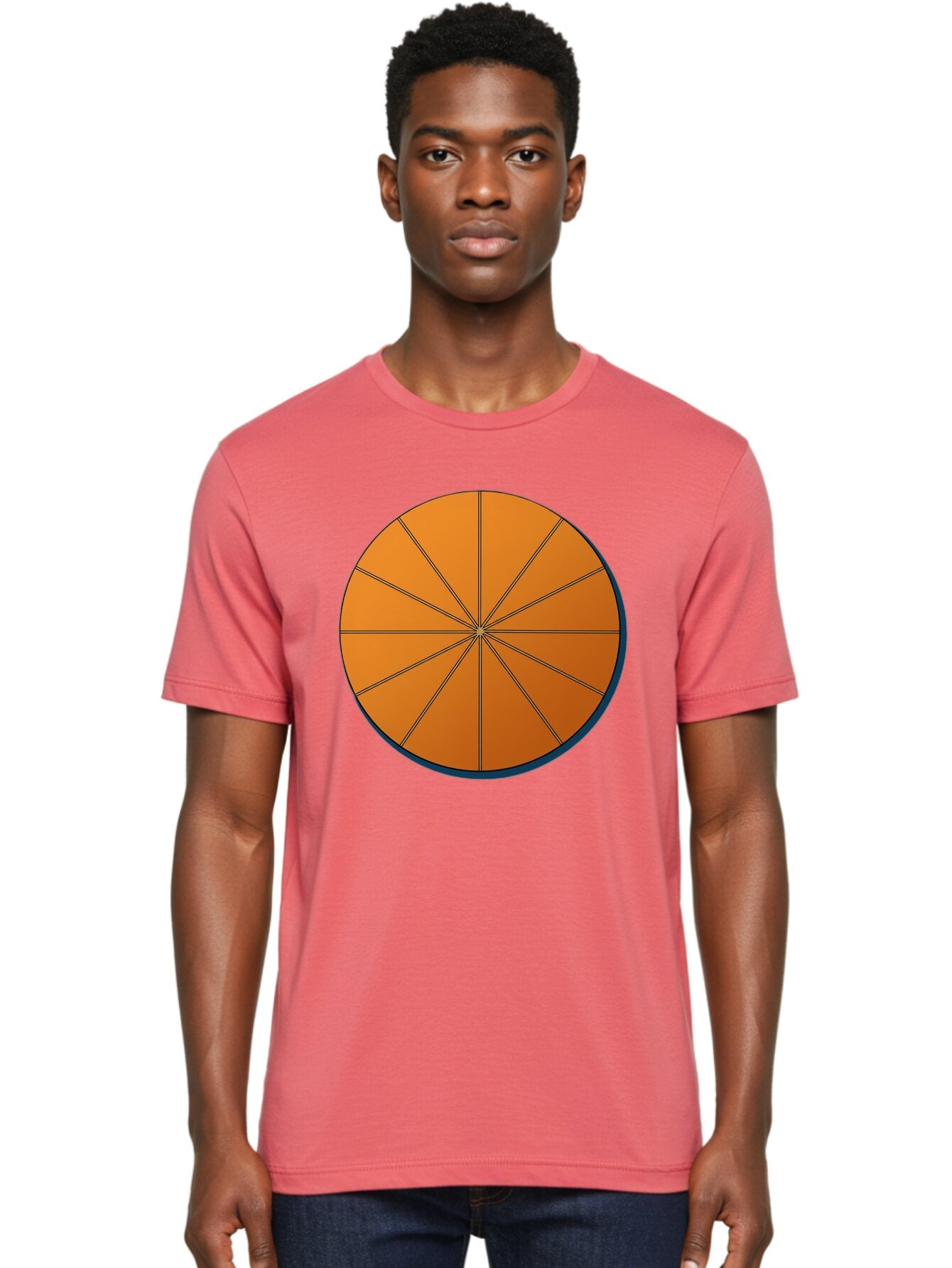 Orange-Circular-Pie-Chart Men'S Graphic Tee, 100% Cotton, Comfortable Casual Summer Wear, Machine Washable, Vintage Camera, Old Camera, Antique Camera, Black Camera, Classic Photography, Photography Equipment, Nostalgic Device, Film Camera, Bao708 19