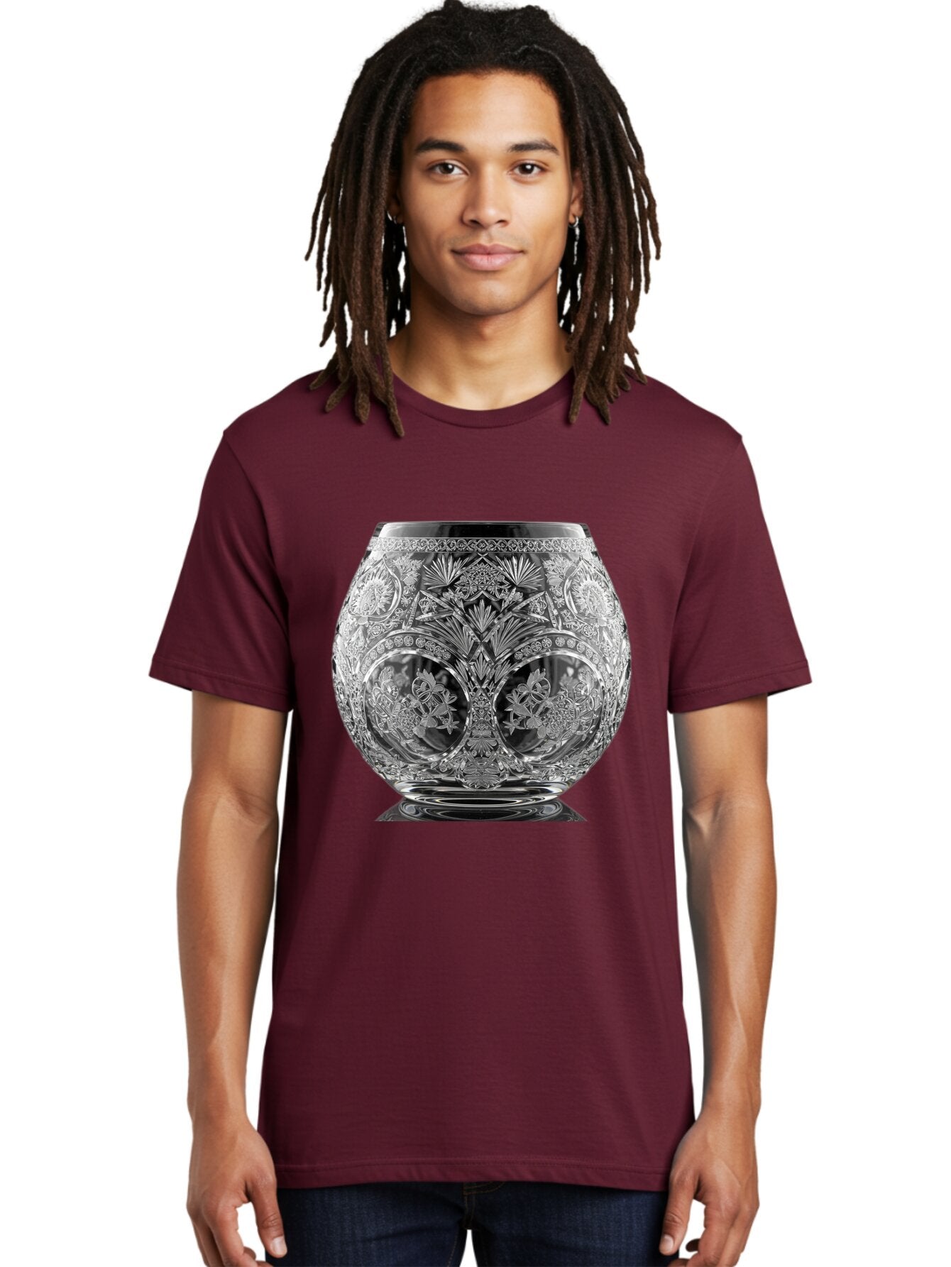 Ornate-Crystal-Vase Men'S Graphic Tee, 100% Cotton, Comfortable Casual Summer Wear, Machine Washable, Vintage Camera, Old Camera, Antique Camera, Black Camera, Classic Photography, Photography Equipment, Nostalgic Device, Film Camera, Bao710 18