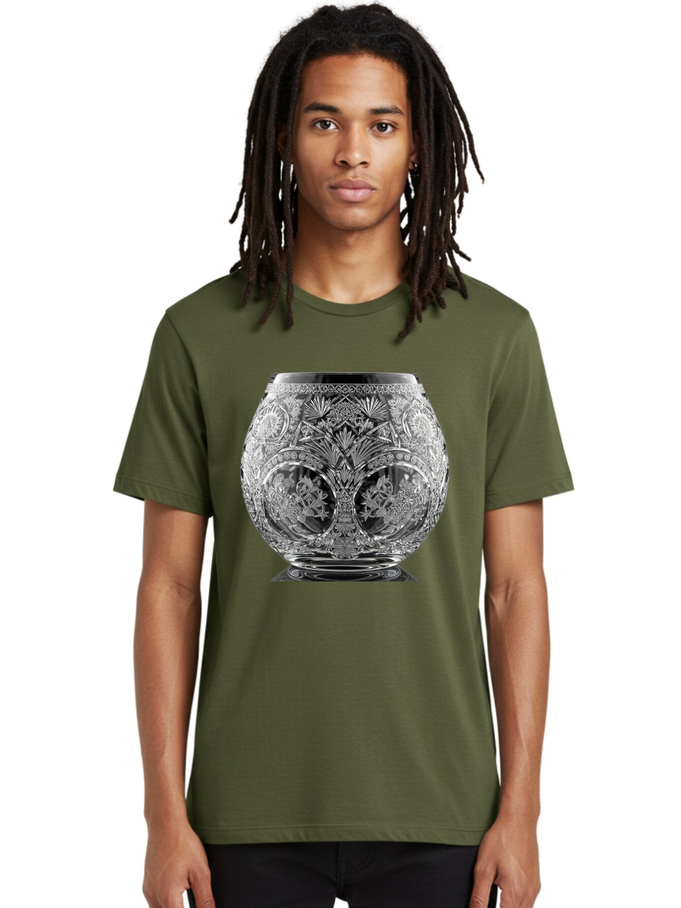 Ornate-Crystal-Vase Men'S Graphic Tee, 100% Cotton, Comfortable Casual Summer Wear, Machine Washable, Vintage Camera, Old Camera, Antique Camera, Black Camera, Classic Photography, Photography Equipment, Nostalgic Device, Film Camera, Bao710 16