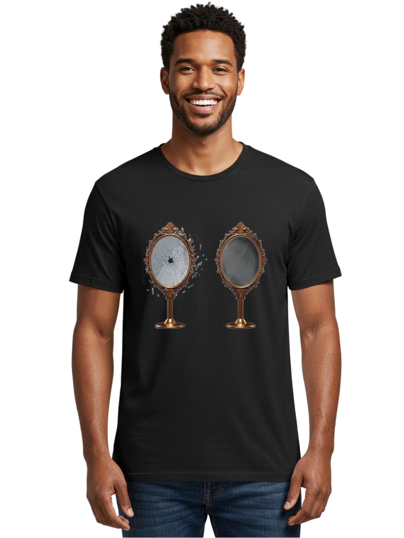 Oval-Mirrors Men'S Graphic Tee, 100% Cotton, Comfortable Casual Summer Wear, Machine Washable, Vintage Camera, Old Camera, Antique Camera, Black Camera, Classic Photography, Photography Equipment, Nostalgic Device, Film Camera, Camera Art Bao713 20