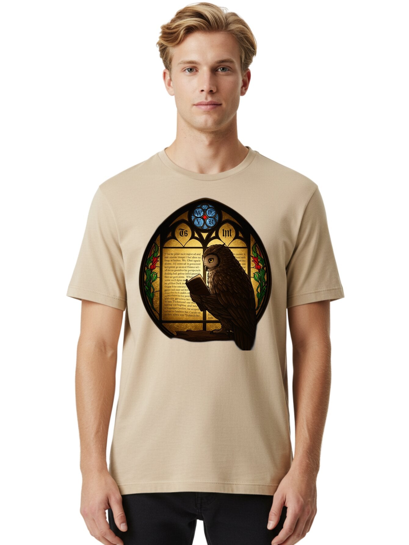 Owl-Reading-3 Men'S Graphic Tee, 100% Cotton, Comfortable Casual Summer Wear, Machine Washable, Vintage Camera, Old Camera, Antique Camera, Black Camera, Classic Photography, Photography Equipment, Nostalgic Device, Film Camera, Camera Art Bao724 30