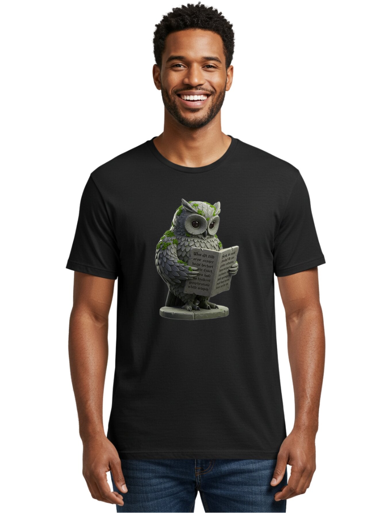 Owl-Reading-5 Men'S Graphic Tee, 100% Cotton, Comfortable Casual Summer Wear, Machine Washable, Vintage Camera, Old Camera, Antique Camera, Black Camera, Classic Photography, Photography Equipment, Nostalgic Device, Film Camera, Camera Art Bao726 26