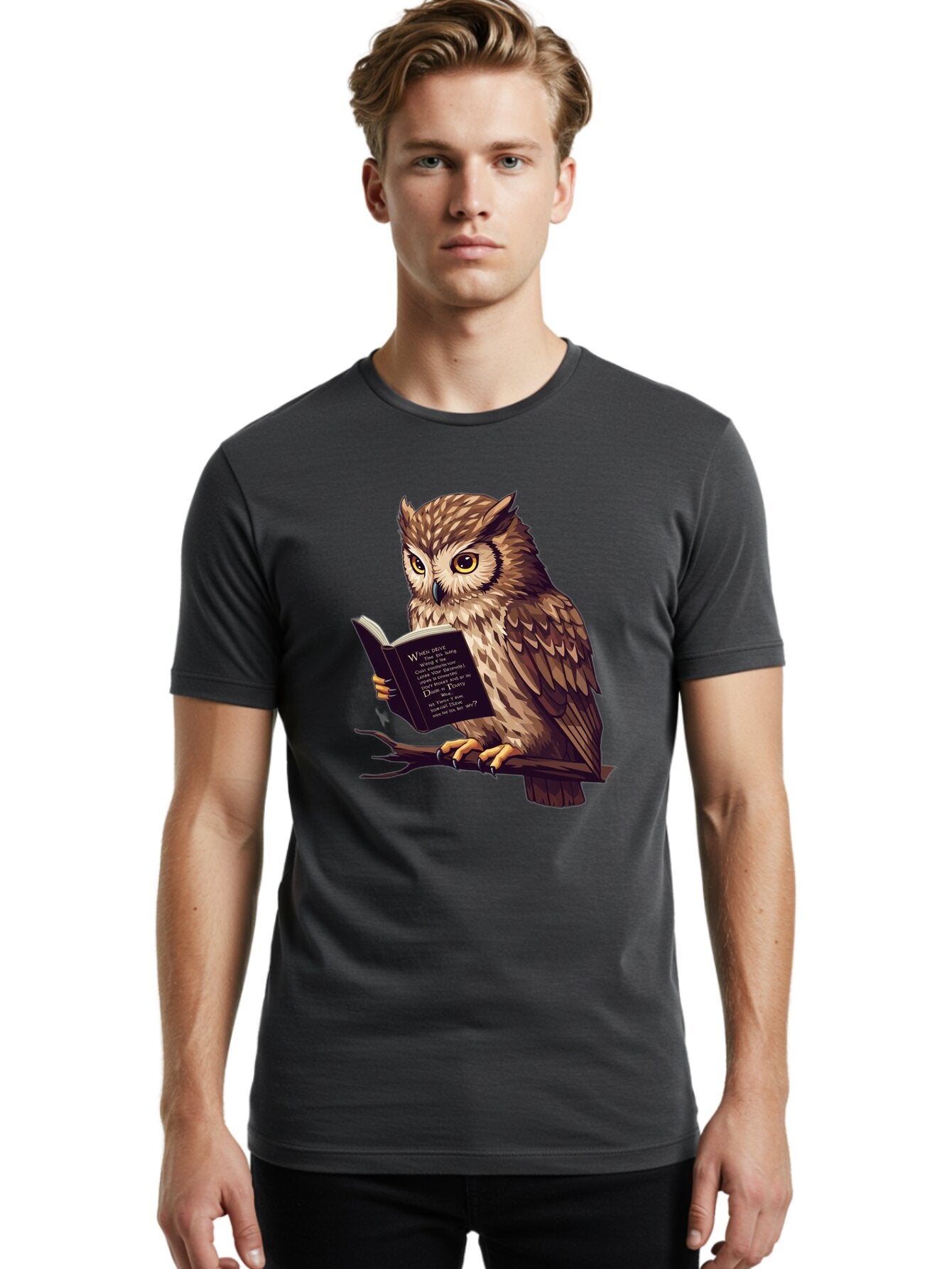 Owl-Reading-Dictionary Men'S Graphic Tee, 100% Cotton, Comfortable Casual Summer Wear, Machine Washable, Vintage Camera, Old Camera, Antique Camera, Black Camera, Classic Photography, Photography Equipment, Nostalgic Device, Film Camera, Bao727 27