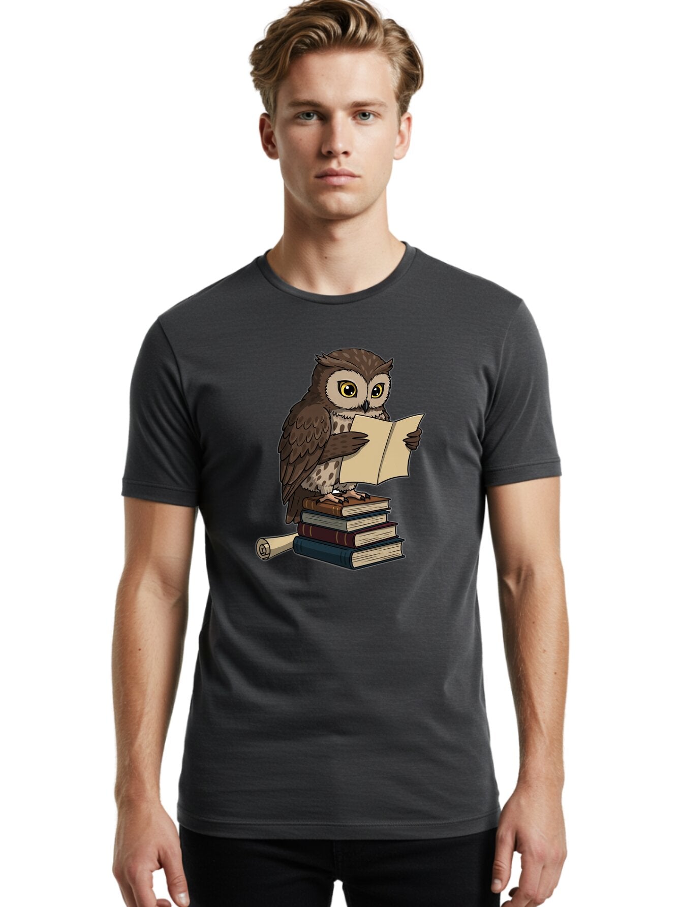 Owl-Reading Men'S Graphic Tee, 100% Cotton, Comfortable Casual Summer Wear, Machine Washable, Vintage Camera, Old Camera, Antique Camera, Black Camera, Classic Photography, Photography Equipment, Nostalgic Device, Film Camera, Camera Art Bao728 18