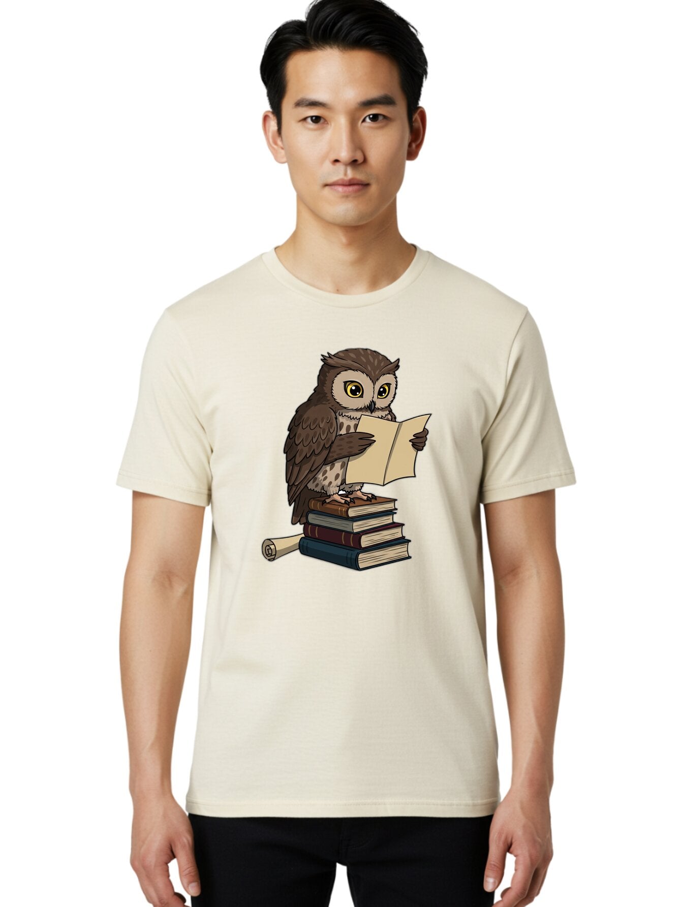 Owl-Reading Men'S Graphic Tee, 100% Cotton, Comfortable Casual Summer Wear, Machine Washable, Vintage Camera, Old Camera, Antique Camera, Black Camera, Classic Photography, Photography Equipment, Nostalgic Device, Film Camera, Camera Art Bao728 16