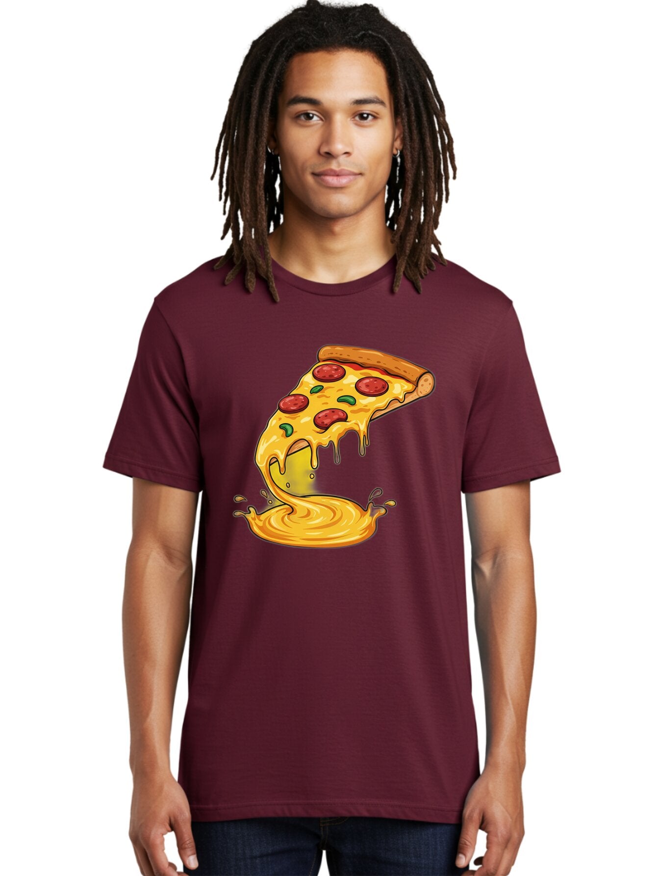 Pepperoni-Pizza-Slice Men'S Graphic Tee, 100% Cotton, Comfortable Casual Summer Wear, Machine Washable, Vintage Camera, Old Camera, Antique Camera, Black Camera, Classic Photography, Photography Equipment, Nostalgic Device, Film Camera, Bao740 21