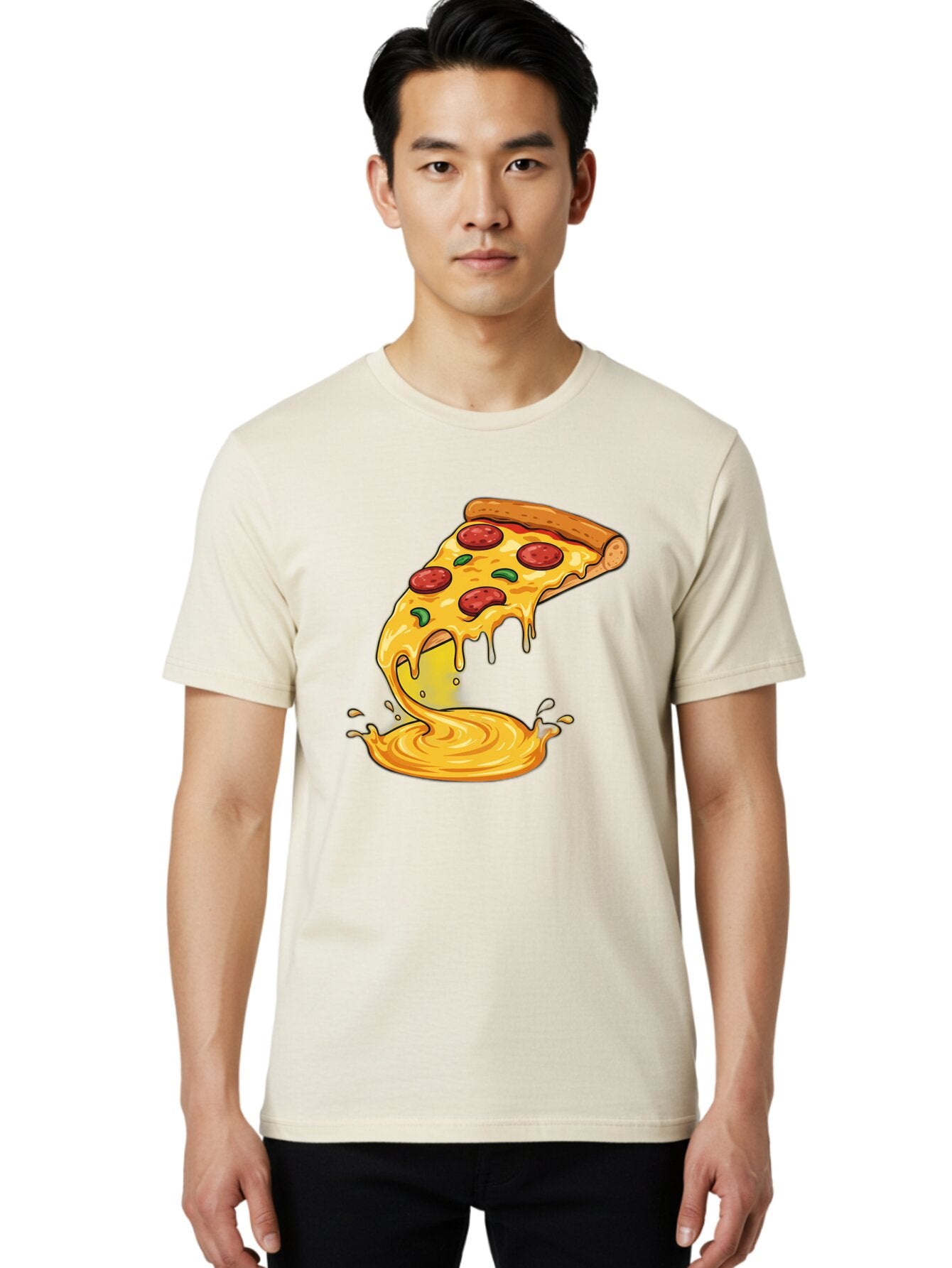 Pepperoni-Pizza-Slice Men'S Graphic Tee, 100% Cotton, Comfortable Casual Summer Wear, Machine Washable, Vintage Camera, Old Camera, Antique Camera, Black Camera, Classic Photography, Photography Equipment, Nostalgic Device, Film Camera, Bao740 27