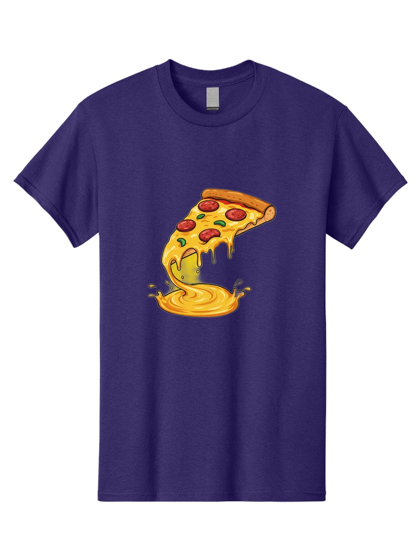 Pepperoni-Pizza-Slice Men'S Graphic Tee, 100% Cotton, Comfortable Casual Summer Wear, Machine Washable, Vintage Camera, Old Camera, Antique Camera, Black Camera, Classic Photography, Photography Equipment, Nostalgic Device, Film Camera, Bao740 5