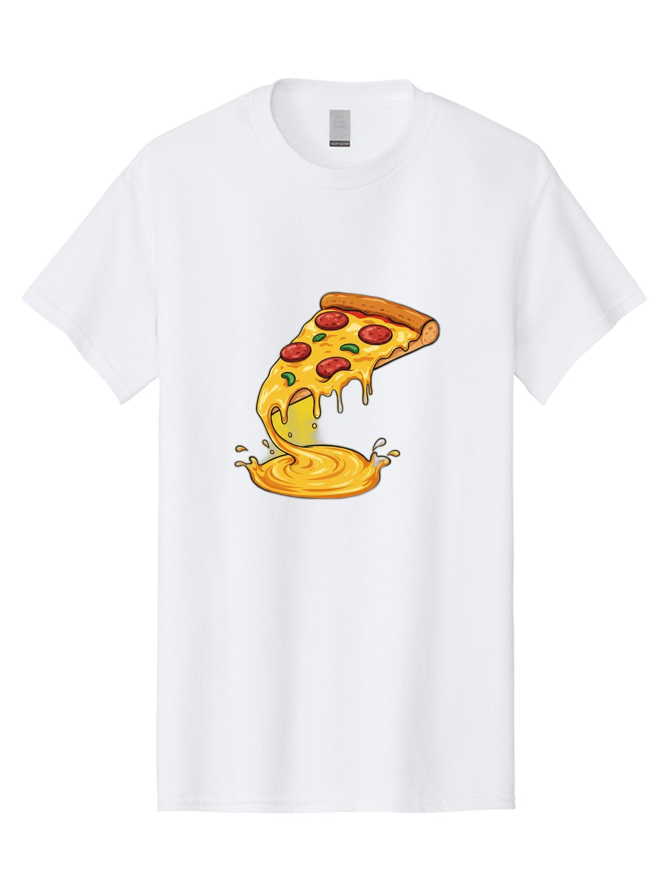 Pepperoni-Pizza-Slice Men'S Graphic Tee, 100% Cotton, Comfortable Casual Summer Wear, Machine Washable, Vintage Camera, Old Camera, Antique Camera, Black Camera, Classic Photography, Photography Equipment, Nostalgic Device, Film Camera, Bao740 4
