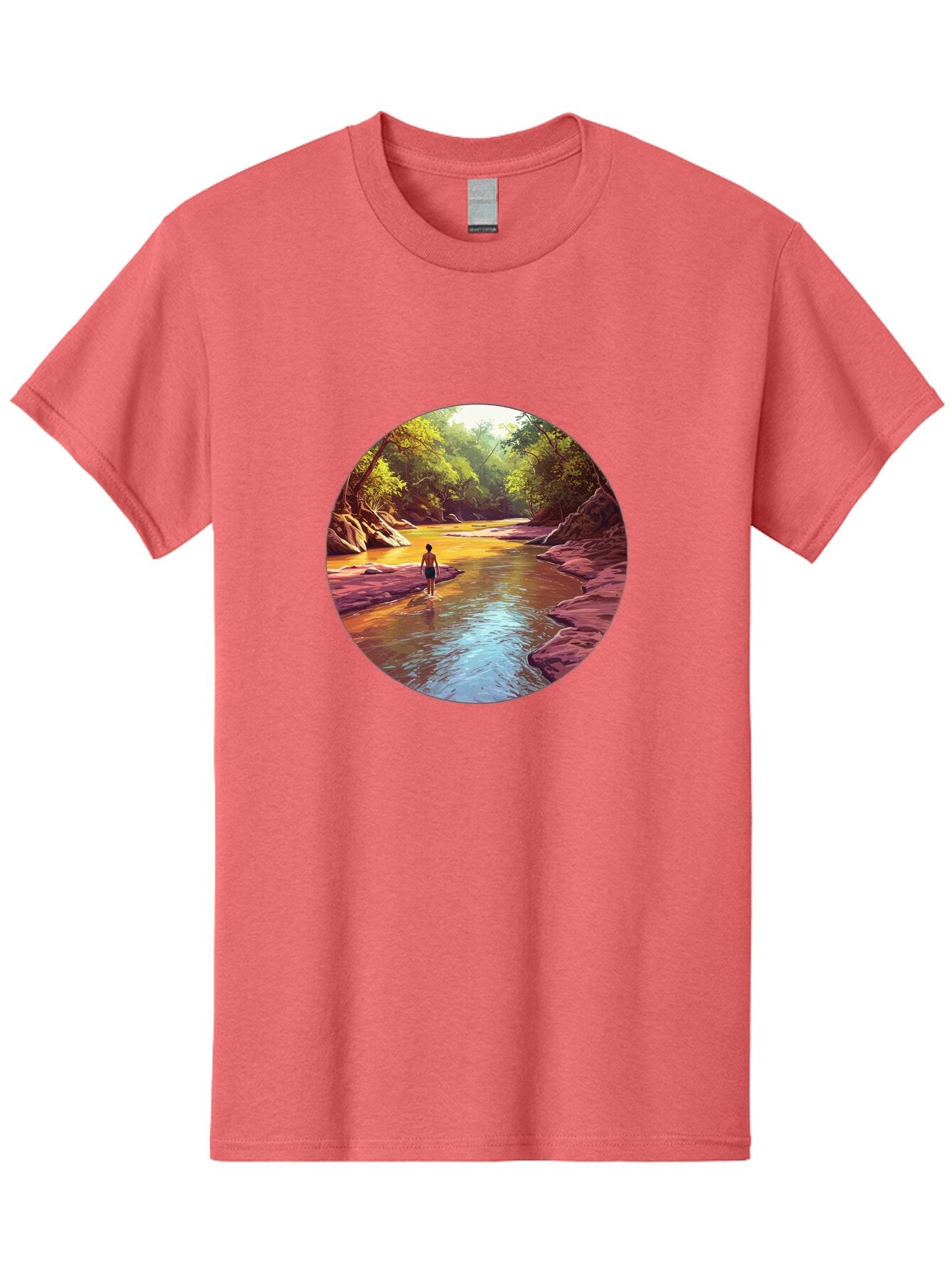 Person-In-The-River Men'S Graphic Tee, 100% Cotton, Comfortable Casual Summer Wear, Machine Washable, Vintage Camera, Old Camera, Antique Camera, Black Camera, Classic Photography, Photography Equipment, Nostalgic Device, Film Camera, Bao743 9