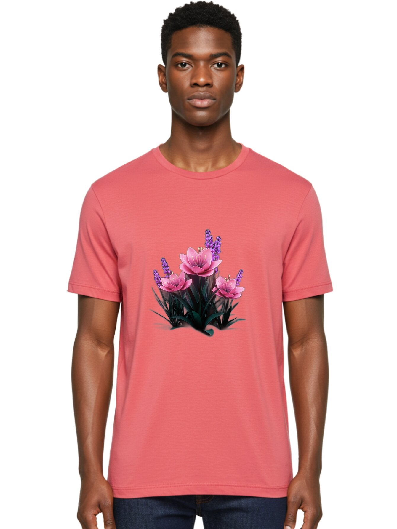Pink-Flowers Men'S Graphic Tee, 100% Cotton, Comfortable Casual Summer Wear, Machine Washable, Vintage Camera, Old Camera, Antique Camera, Black Camera, Classic Photography, Photography Equipment, Nostalgic Device, Film Camera, Camera Art Bao747 16