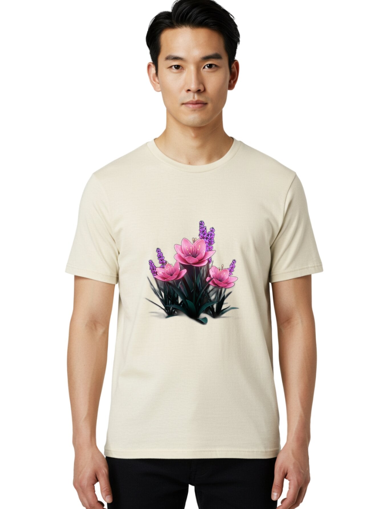 Pink-Flowers Men'S Graphic Tee, 100% Cotton, Comfortable Casual Summer Wear, Machine Washable, Vintage Camera, Old Camera, Antique Camera, Black Camera, Classic Photography, Photography Equipment, Nostalgic Device, Film Camera, Camera Art Bao747 19