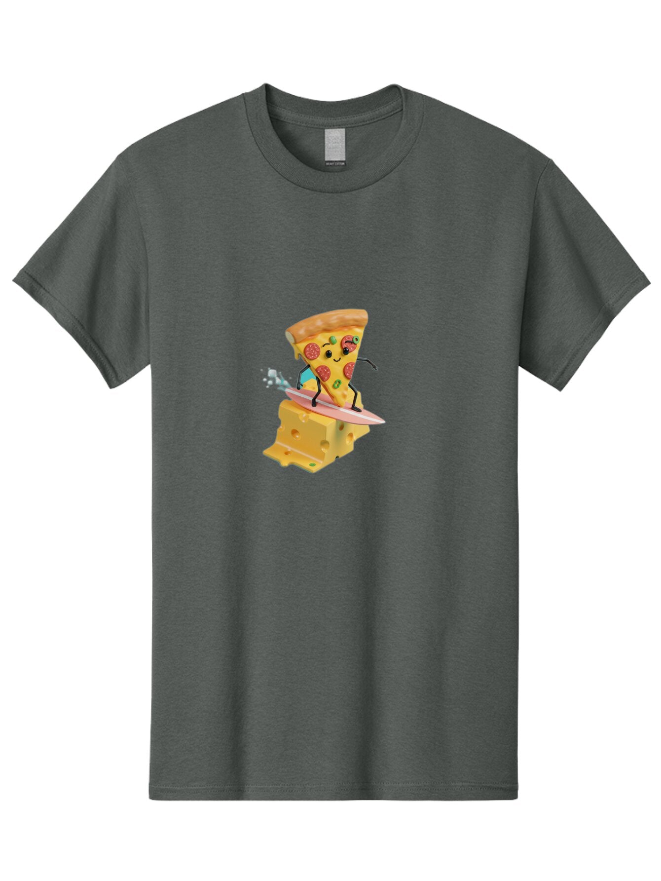 Pizza-Slice-Surfer Men'S Graphic Tee, 100% Cotton, Comfortable Casual Summer Wear, Machine Washable, Vintage Camera, Old Camera, Antique Camera, Black Camera, Classic Photography, Photography Equipment, Nostalgic Device, Film Camera, Bao756 8