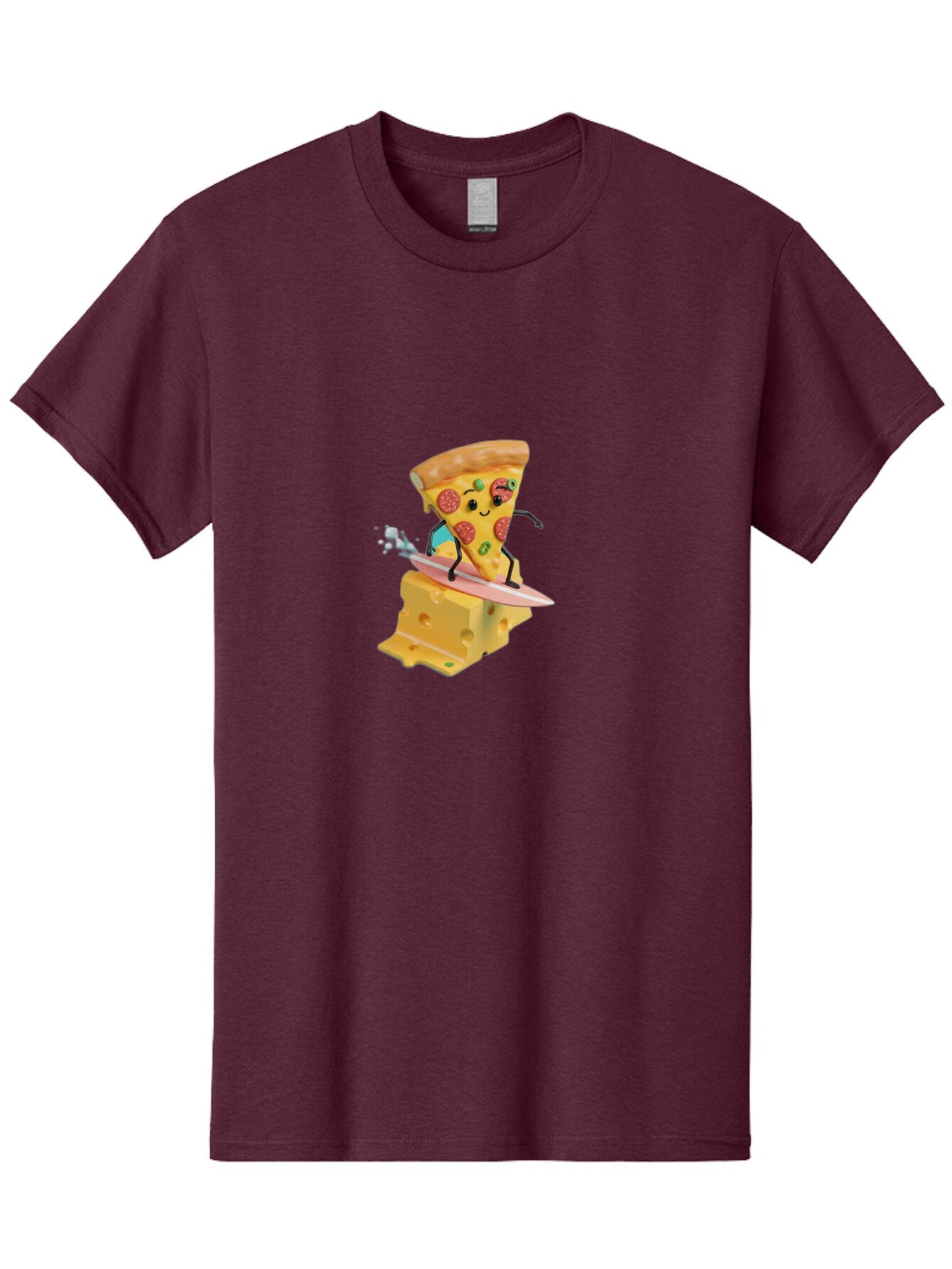 Pizza-Slice-Surfer Men'S Graphic Tee, 100% Cotton, Comfortable Casual Summer Wear, Machine Washable, Vintage Camera, Old Camera, Antique Camera, Black Camera, Classic Photography, Photography Equipment, Nostalgic Device, Film Camera, Bao756 9