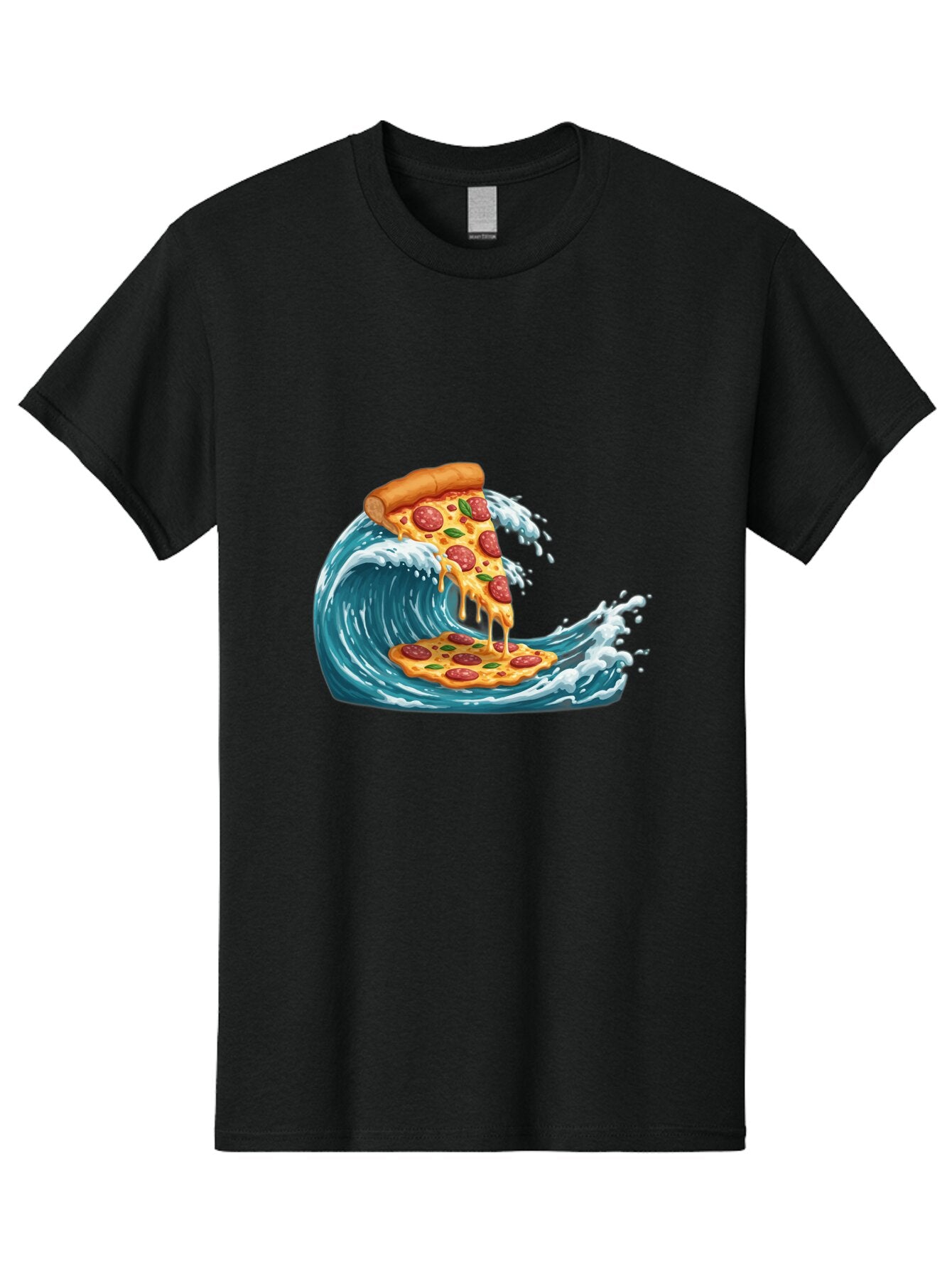 Pizza-Surfing-Wave Men'S Graphic Tee, 100% Cotton, Comfortable Casual Summer Wear, Machine Washable, Vintage Camera, Old Camera, Antique Camera, Black Camera, Classic Photography, Photography Equipment, Nostalgic Device, Film Camera, Bao759 9