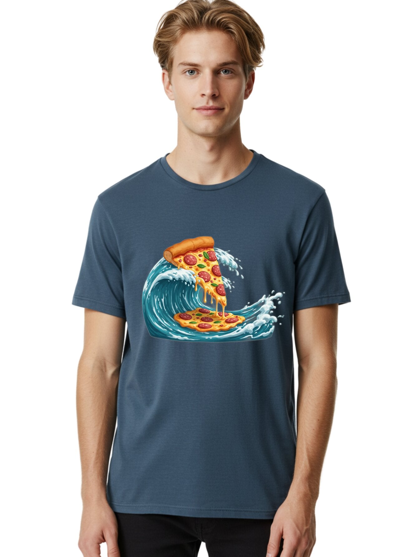 Pizza-Surfing-Wave Men'S Graphic Tee, 100% Cotton, Comfortable Casual Summer Wear, Machine Washable, Vintage Camera, Old Camera, Antique Camera, Black Camera, Classic Photography, Photography Equipment, Nostalgic Device, Film Camera, Bao759 28