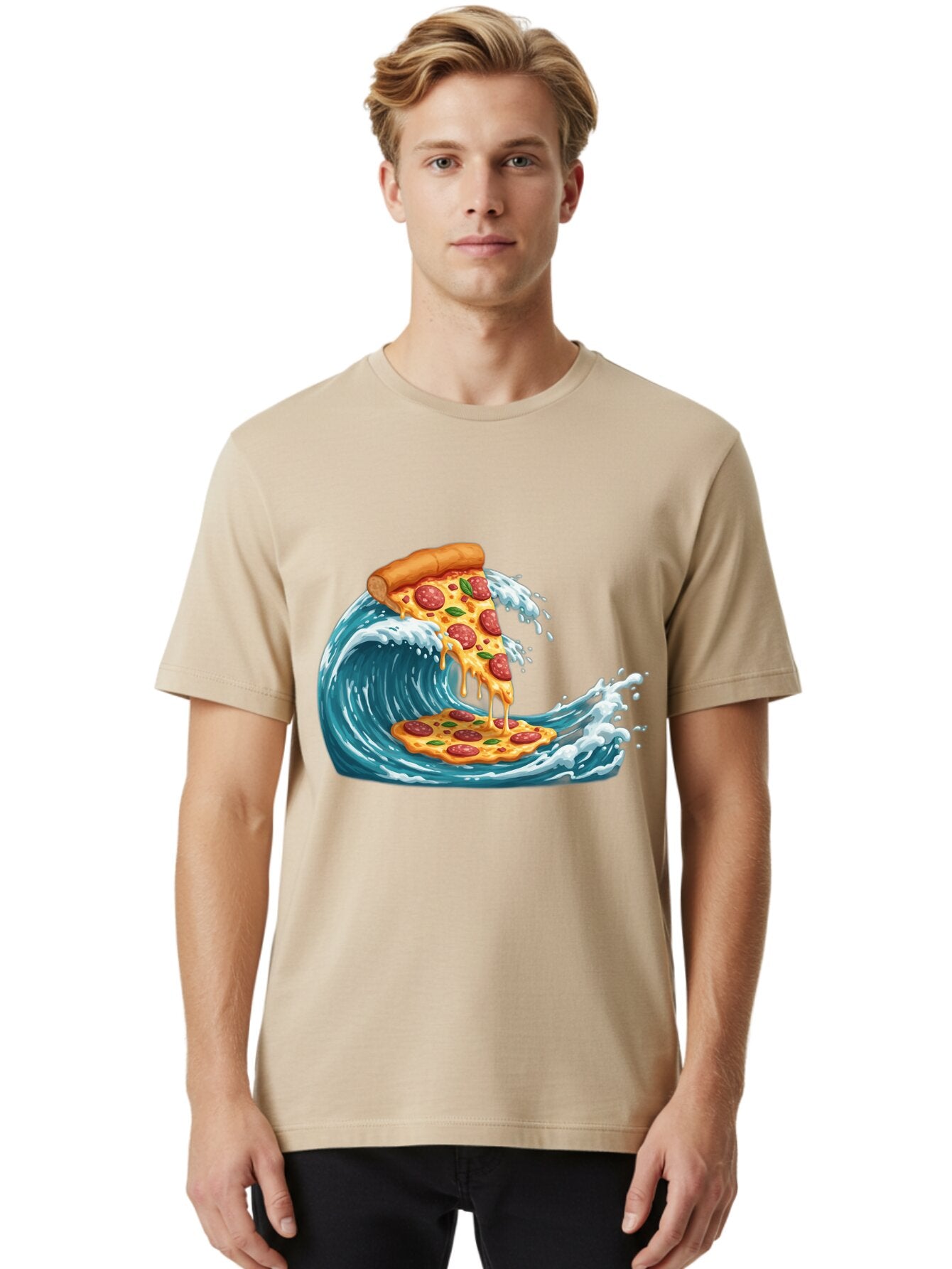 Pizza-Surfing-Wave Men'S Graphic Tee, 100% Cotton, Comfortable Casual Summer Wear, Machine Washable, Vintage Camera, Old Camera, Antique Camera, Black Camera, Classic Photography, Photography Equipment, Nostalgic Device, Film Camera, Bao759 29
