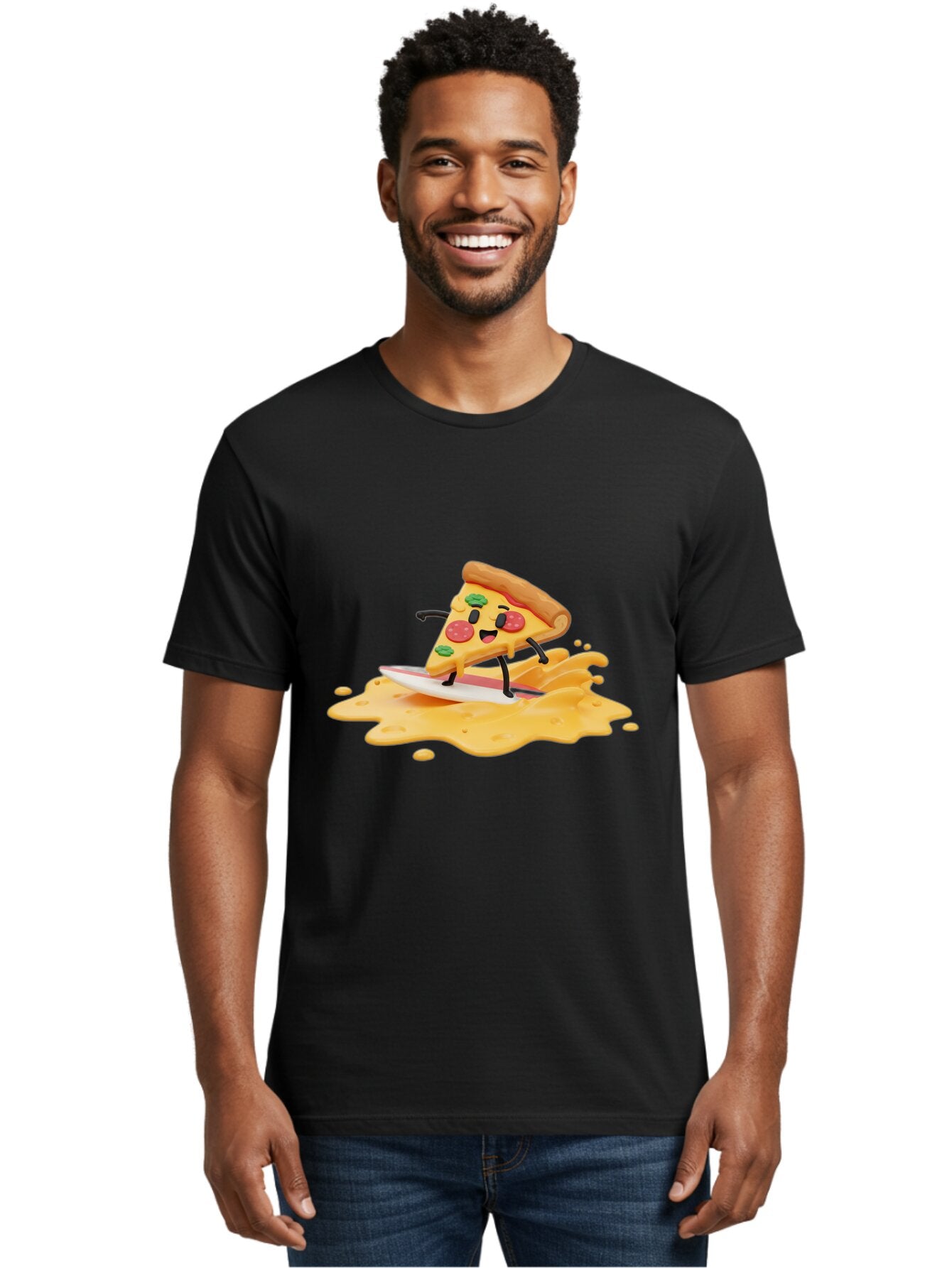 Pizza-Surfing Men'S Graphic Tee, 100% Cotton, Comfortable Casual Summer Wear, Machine Washable, Vintage Camera, Old Camera, Antique Camera, Black Camera, Classic Photography, Photography Equipment, Nostalgic Device, Film Camera, Camera Art Bao760 29