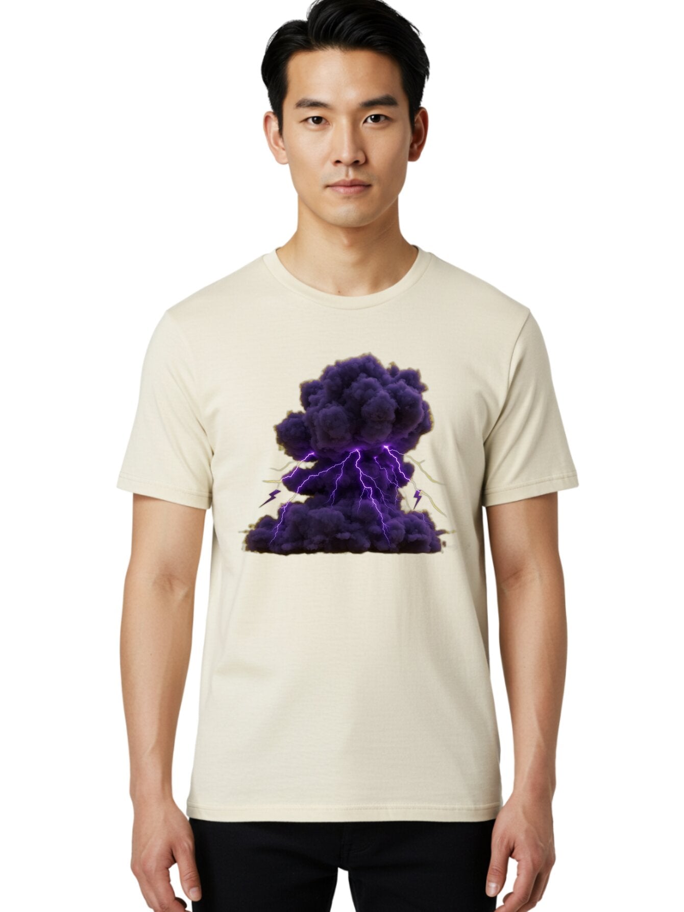 Purple-Cloud-Explosion Men'S Graphic Tee, 100% Cotton, Comfortable Casual Summer Wear, Machine Washable, Vintage Camera, Old Camera, Antique Camera, Black Camera, Classic Photography, Photography Equipment, Nostalgic Device, Film Camera, Bao772 29