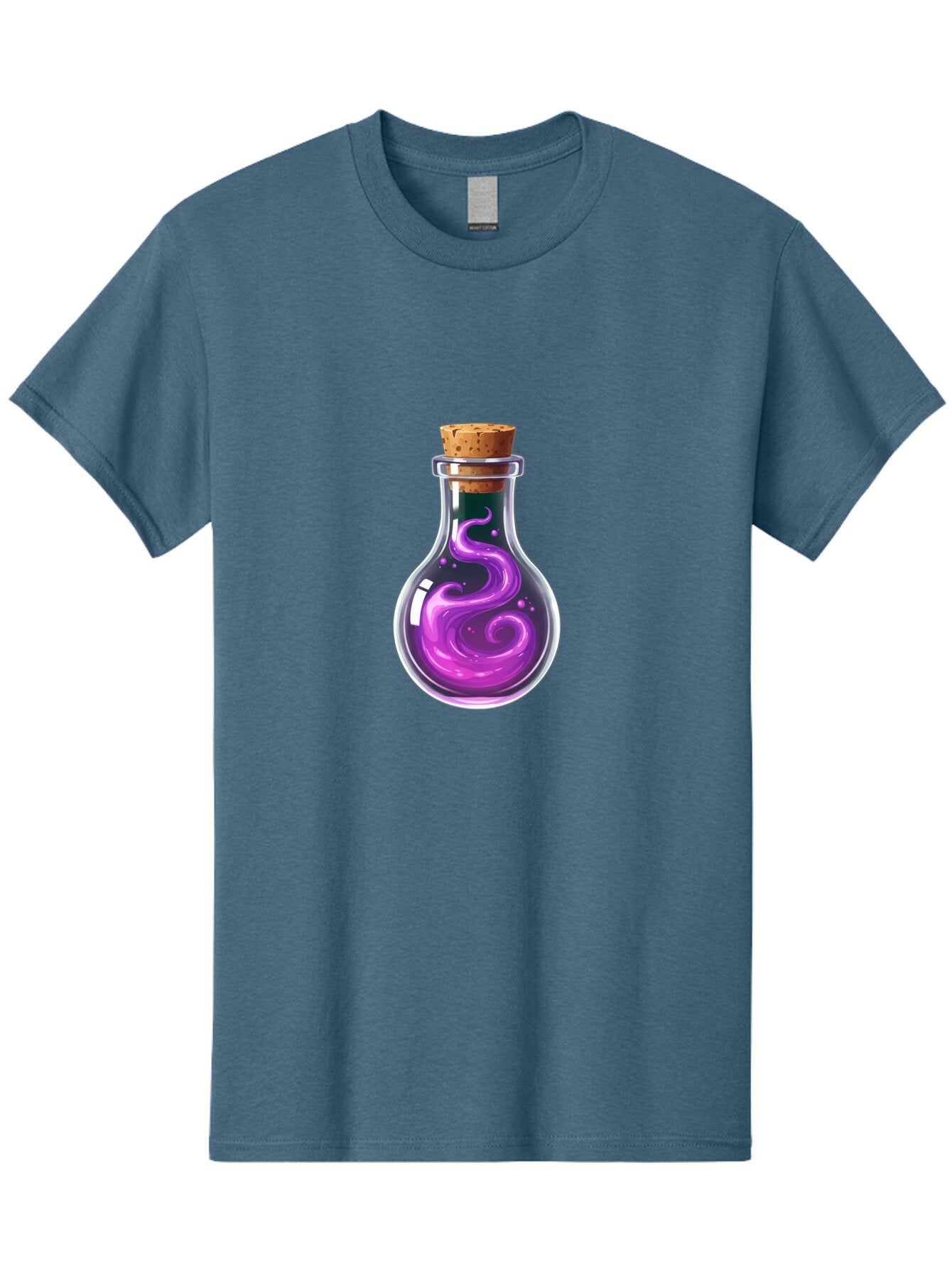 Purple-Potion-Bottle Men'S Graphic Tee, 100% Cotton, Comfortable Casual Summer Wear, Machine Washable, Vintage Camera, Old Camera, Antique Camera, Black Camera, Classic Photography, Photography Equipment, Nostalgic Device, Film Camera, Bao775