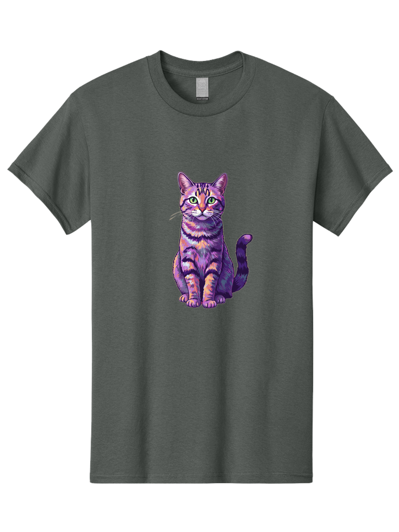 Purple-Tabby-Cat Men'S Graphic Tee, 100% Cotton, Comfortable Casual Summer Wear, Machine Washable, Vintage Camera, Old Camera, Antique Camera, Black Camera, Classic Photography, Photography Equipment, Nostalgic Device, Film Camera, Camera Art Bao776 9
