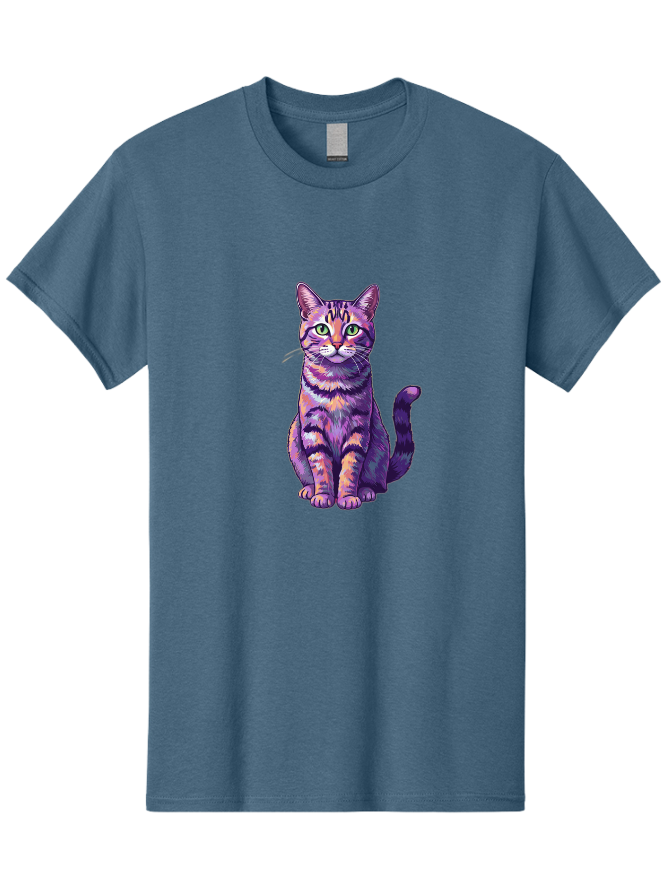 Purple-Tabby-Cat Men'S Graphic Tee, 100% Cotton, Comfortable Casual Summer Wear, Machine Washable, Vintage Camera, Old Camera, Antique Camera, Black Camera, Classic Photography, Photography Equipment, Nostalgic Device, Film Camera, Camera Art Bao776 10