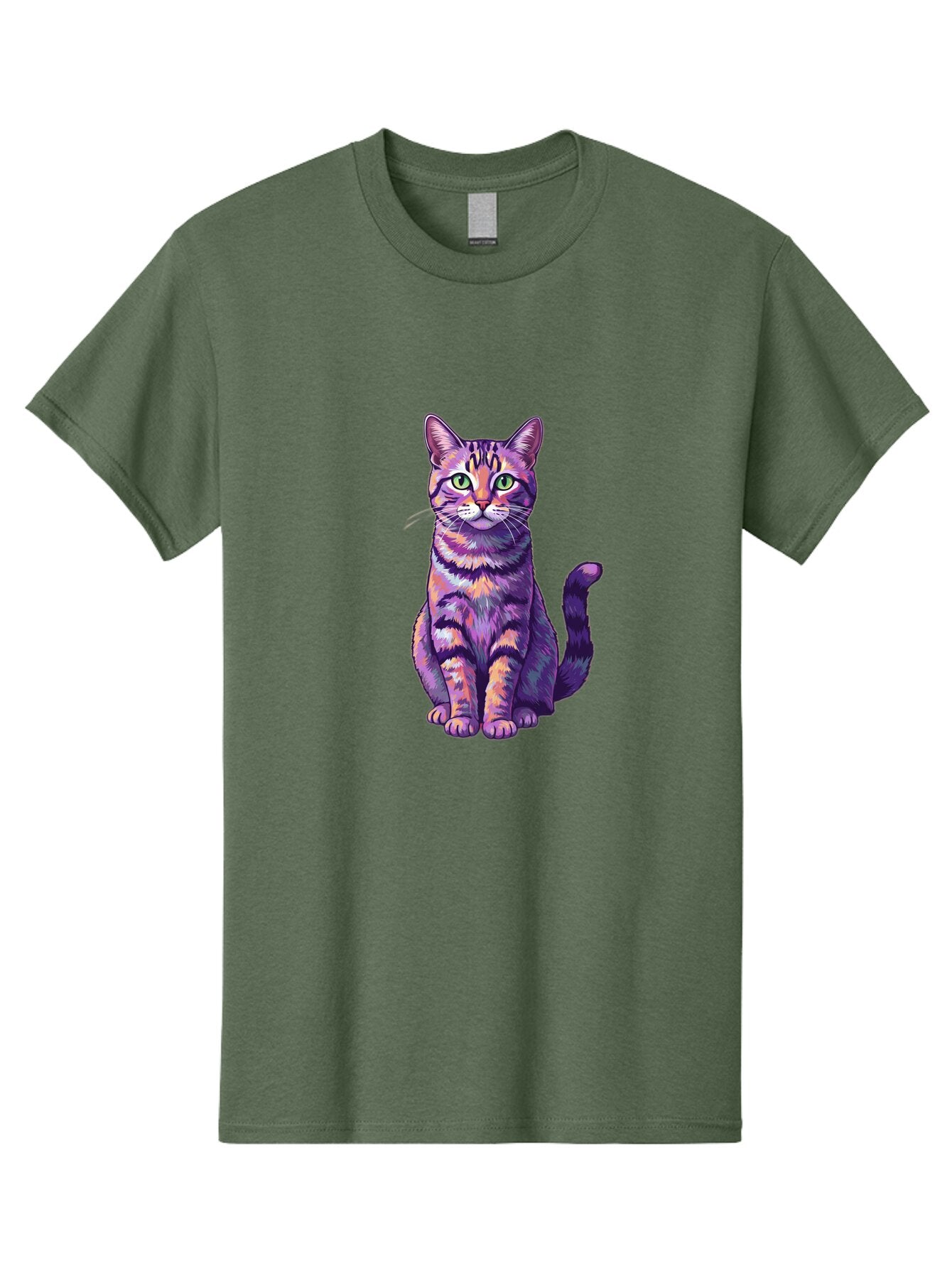 Purple-Tabby-Cat Men'S Graphic Tee, 100% Cotton, Comfortable Casual Summer Wear, Machine Washable, Vintage Camera, Old Camera, Antique Camera, Black Camera, Classic Photography, Photography Equipment, Nostalgic Device, Film Camera, Camera Art Bao776 10