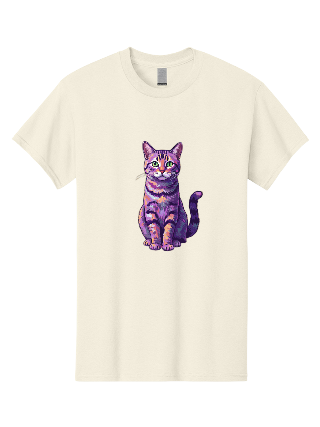 Purple-Tabby-Cat Men'S Graphic Tee, 100% Cotton, Comfortable Casual Summer Wear, Machine Washable, Vintage Camera, Old Camera, Antique Camera, Black Camera, Classic Photography, Photography Equipment, Nostalgic Device, Film Camera, Camera Art Bao776 5