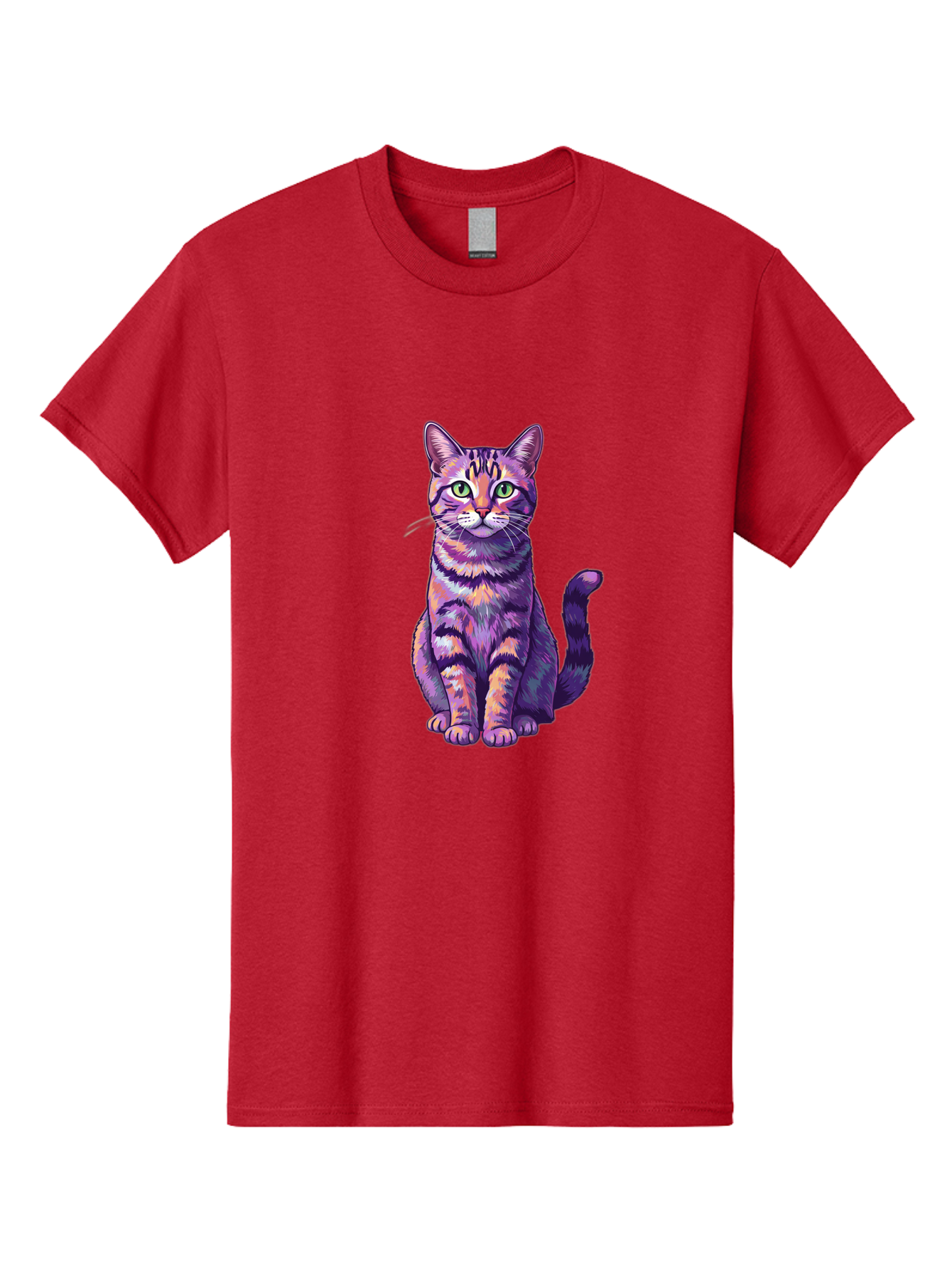 Purple-Tabby-Cat Men'S Graphic Tee, 100% Cotton, Comfortable Casual Summer Wear, Machine Washable, Vintage Camera, Old Camera, Antique Camera, Black Camera, Classic Photography, Photography Equipment, Nostalgic Device, Film Camera, Camera Art Bao776 15