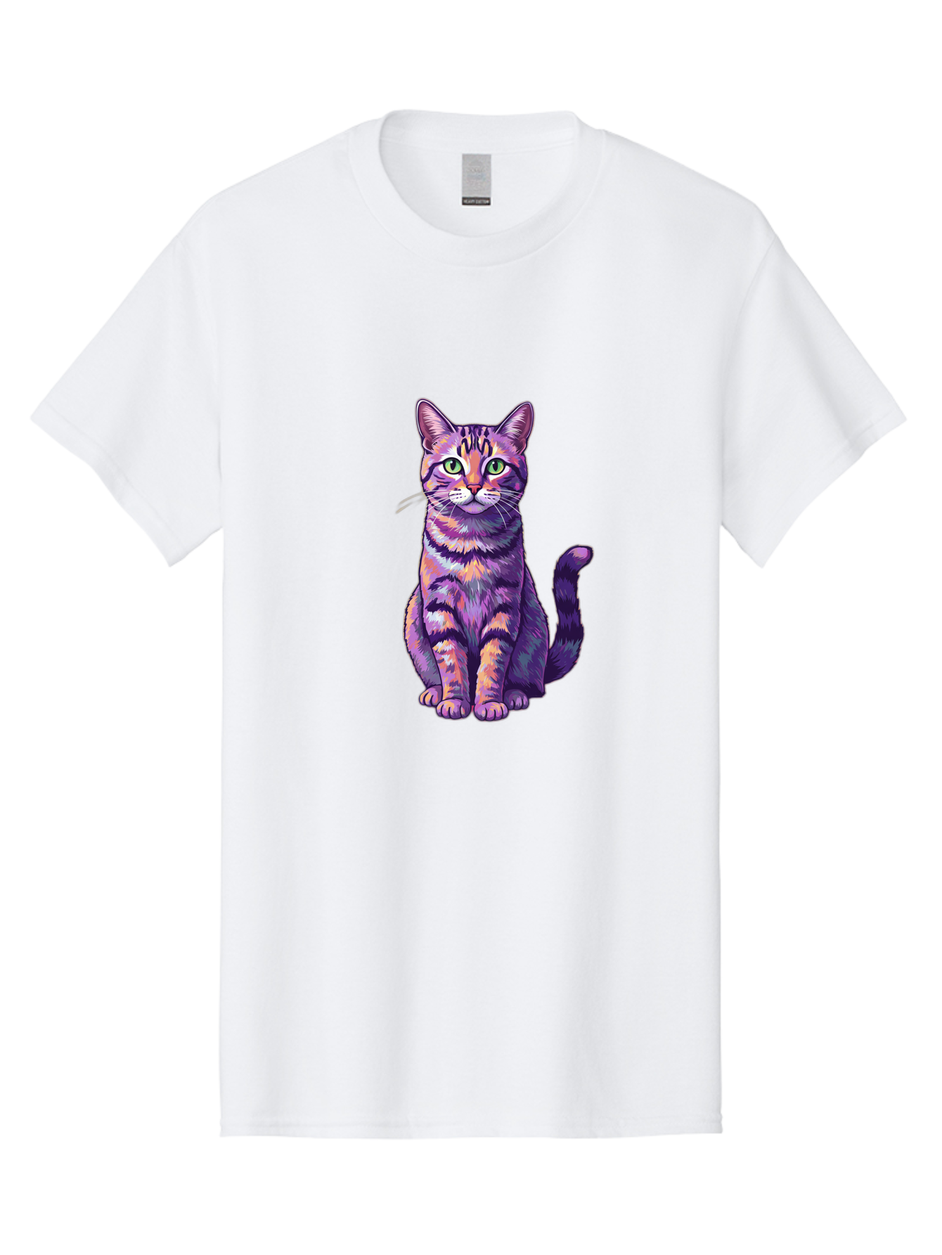 Purple-Tabby-Cat Men'S Graphic Tee, 100% Cotton, Comfortable Casual Summer Wear, Machine Washable, Vintage Camera, Old Camera, Antique Camera, Black Camera, Classic Photography, Photography Equipment, Nostalgic Device, Film Camera, Camera Art Bao776 11