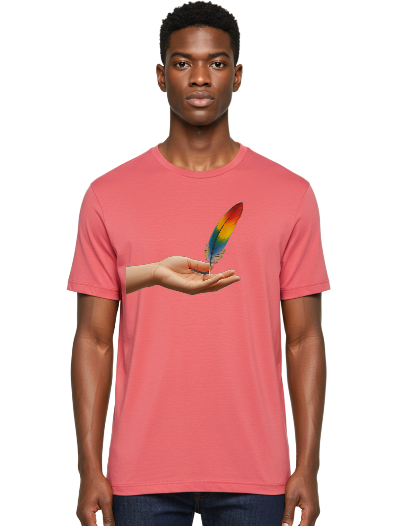 Rainbow-Feather Men'S Graphic Tee, 100% Cotton, Comfortable Casual Summer Wear, Machine Washable, Vintage Camera, Old Camera, Antique Camera, Black Camera, Classic Photography, Photography Equipment, Nostalgic Device, Film Camera, Camera Art Bao780 20
