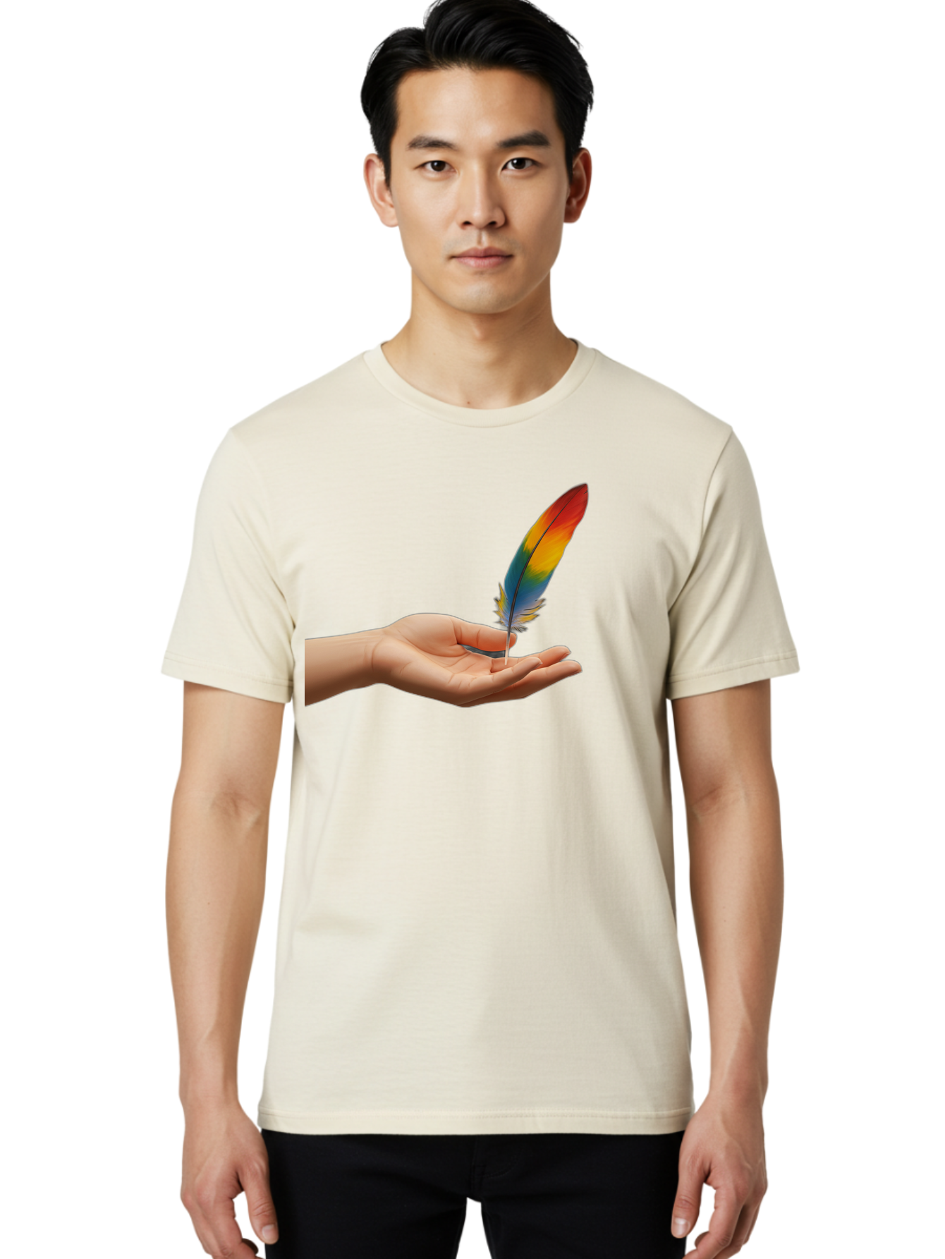 Rainbow-Feather Men'S Graphic Tee, 100% Cotton, Comfortable Casual Summer Wear, Machine Washable, Vintage Camera, Old Camera, Antique Camera, Black Camera, Classic Photography, Photography Equipment, Nostalgic Device, Film Camera, Camera Art Bao780 29
