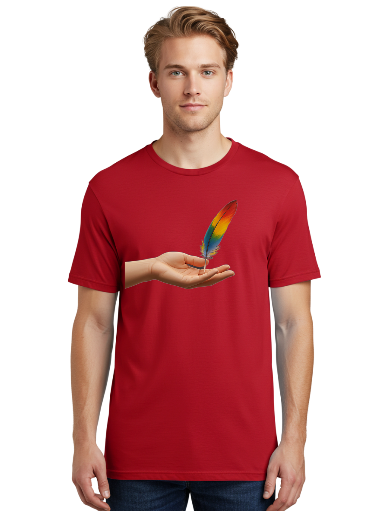 Rainbow-Feather Men'S Graphic Tee, 100% Cotton, Comfortable Casual Summer Wear, Machine Washable, Vintage Camera, Old Camera, Antique Camera, Black Camera, Classic Photography, Photography Equipment, Nostalgic Device, Film Camera, Camera Art Bao780 25