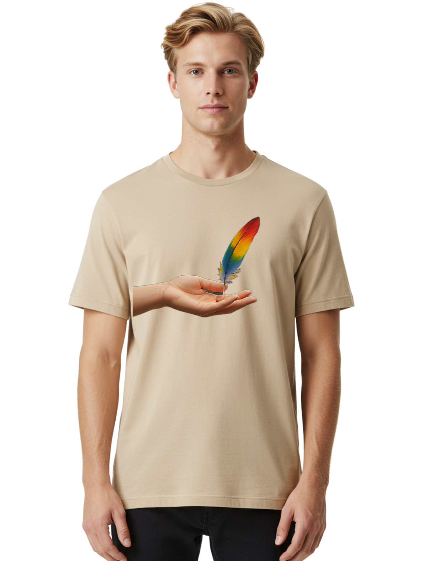 Rainbow-Feather Men'S Graphic Tee, 100% Cotton, Comfortable Casual Summer Wear, Machine Washable, Vintage Camera, Old Camera, Antique Camera, Black Camera, Classic Photography, Photography Equipment, Nostalgic Device, Film Camera, Camera Art Bao780 26
