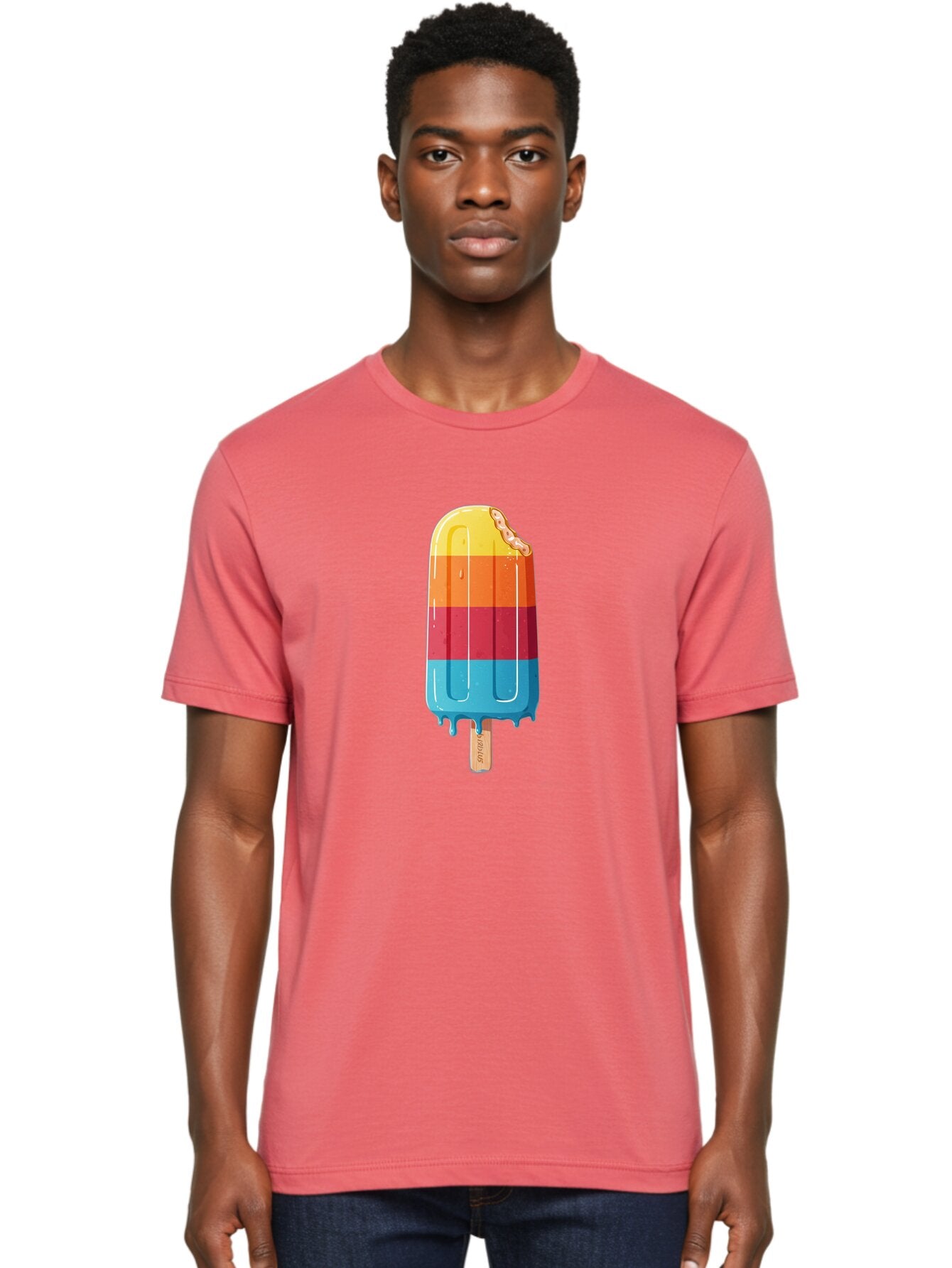 Rainbow-Popsicle Men'S Graphic Tee, 100% Cotton, Comfortable Casual Summer Wear, Machine Washable, Vintage Camera, Old Camera, Antique Camera, Black Camera, Classic Photography, Photography Equipment, Nostalgic Device, Film Camera, Camera Art Bao781 27