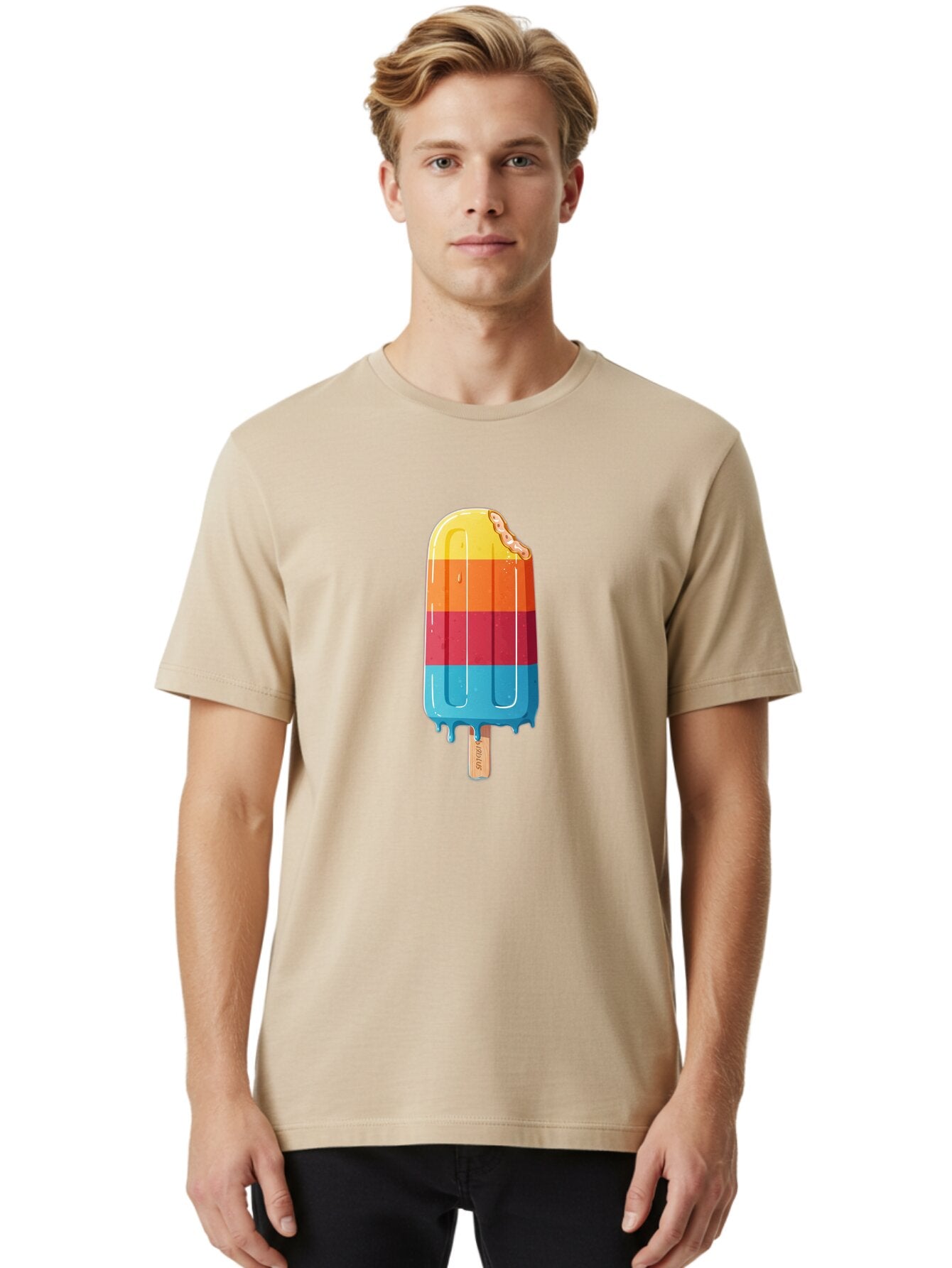 Rainbow-Popsicle Men'S Graphic Tee, 100% Cotton, Comfortable Casual Summer Wear, Machine Washable, Vintage Camera, Old Camera, Antique Camera, Black Camera, Classic Photography, Photography Equipment, Nostalgic Device, Film Camera, Camera Art Bao781 18