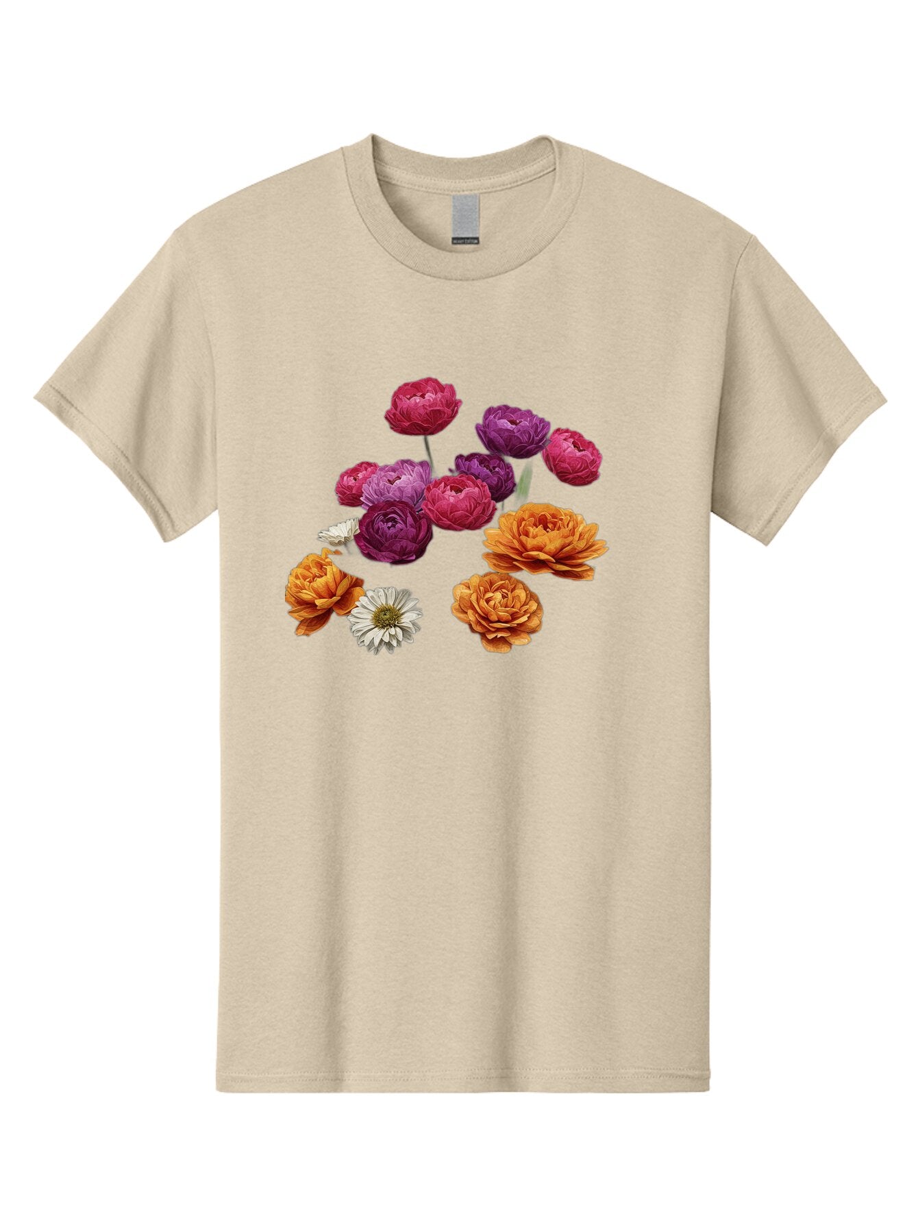 Ranunculus-Flowers Men'S Graphic Tee, 100% Cotton, Comfortable Casual Summer Wear, Machine Washable, Vintage Camera, Old Camera, Antique Camera, Black Camera, Classic Photography, Photography Equipment, Nostalgic Device, Film Camera, Bao783 3